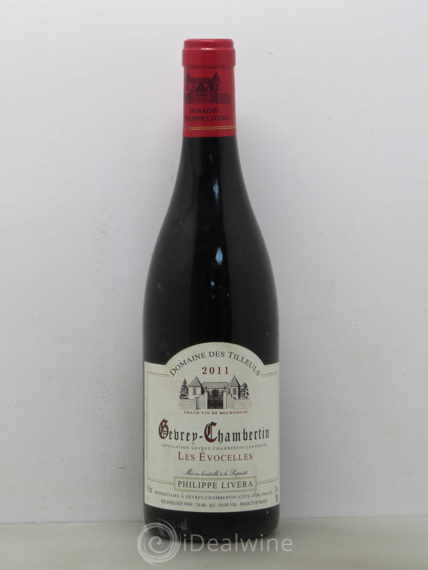 Gevrey-Chambertin Les Evocelles Tilleuls (Domaine des) - Philippe Livera 2011 - Lot de 1 bouteille - 0