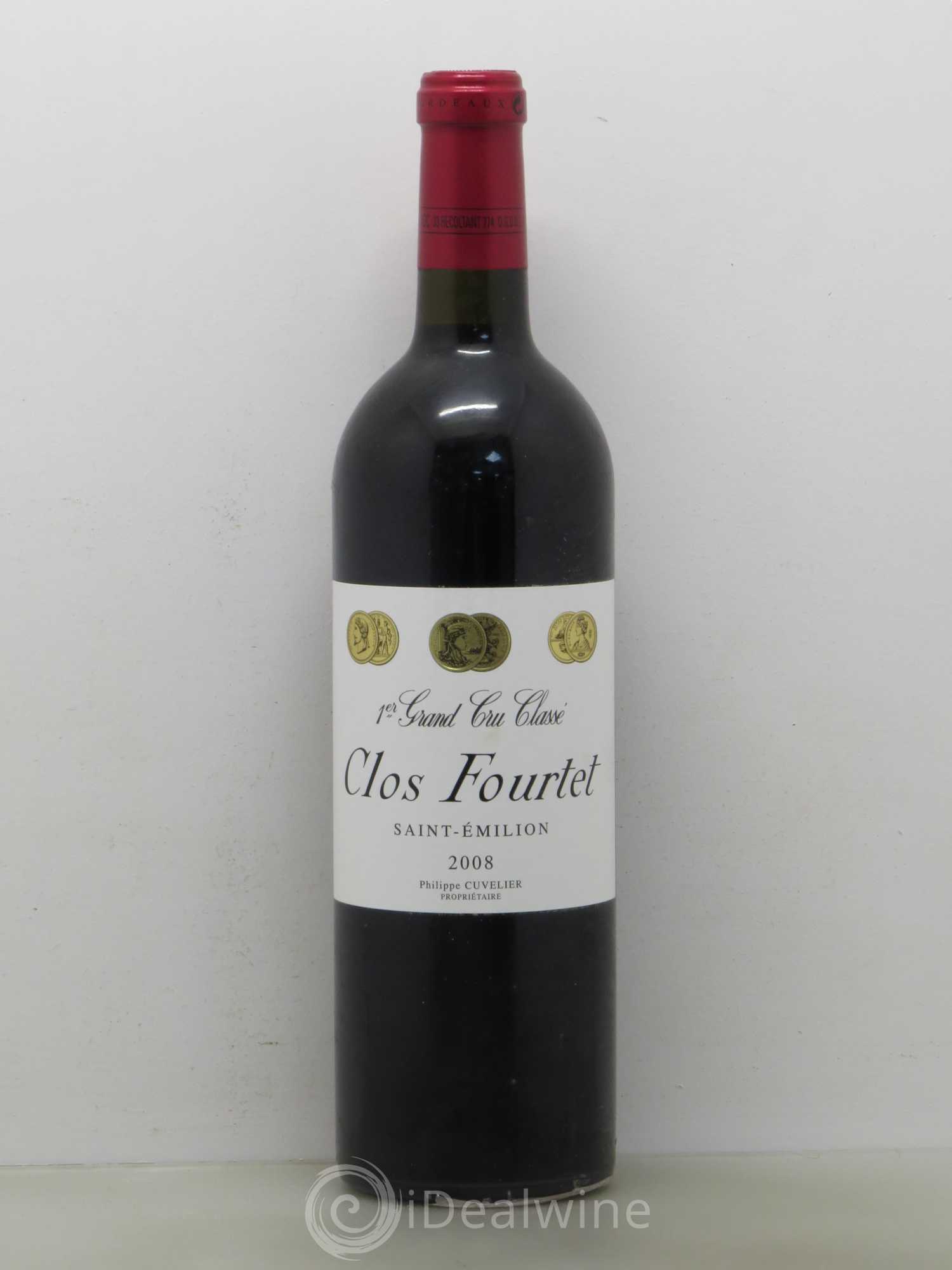 Clos Fourtet 1er Grand Cru Classé B 2008 - Lot de 1 bouteille - 0