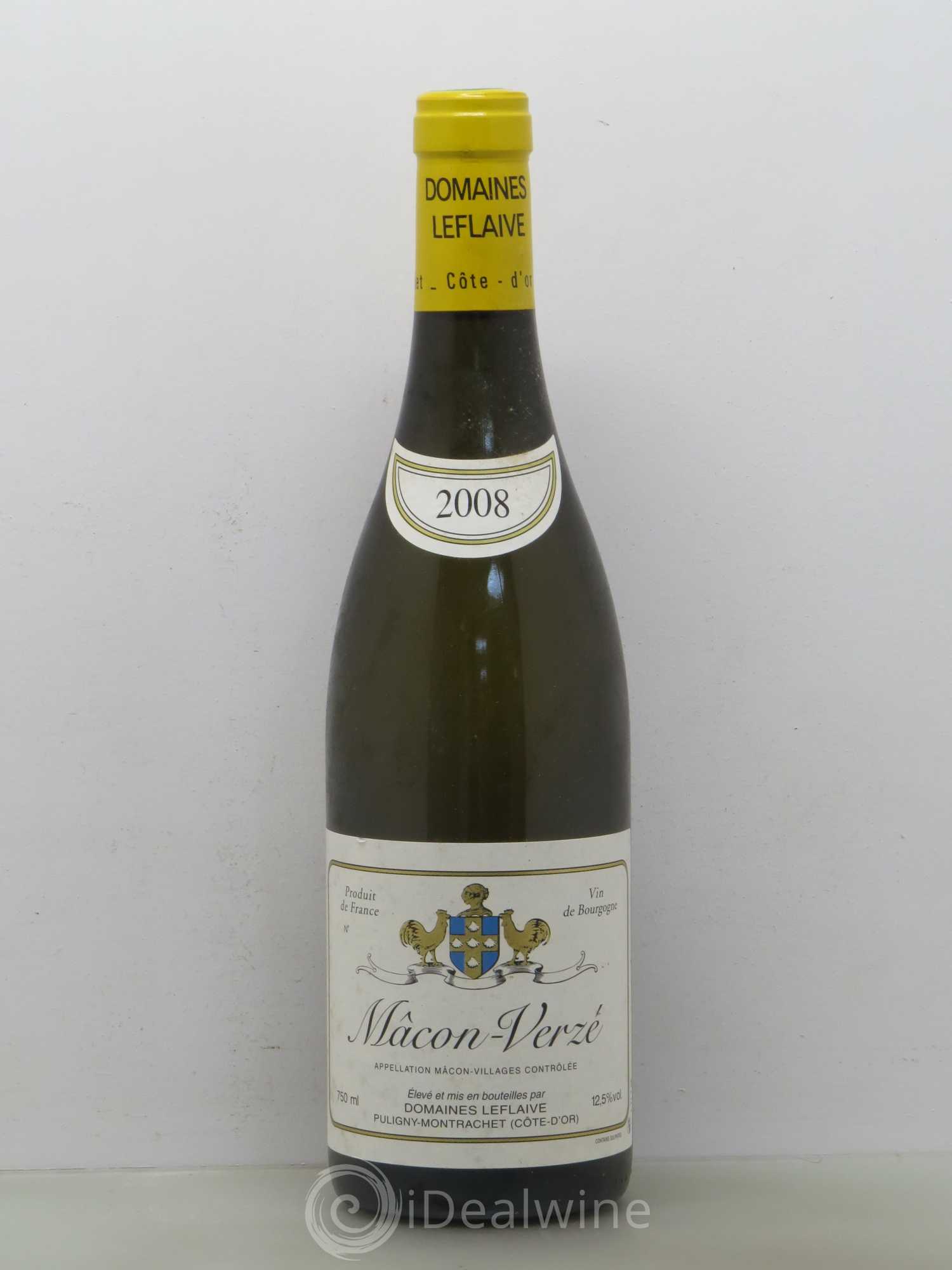 Mâcon Verzé Leflaive (Domaine) 2008 - Lot de 1 bouteille - 0
