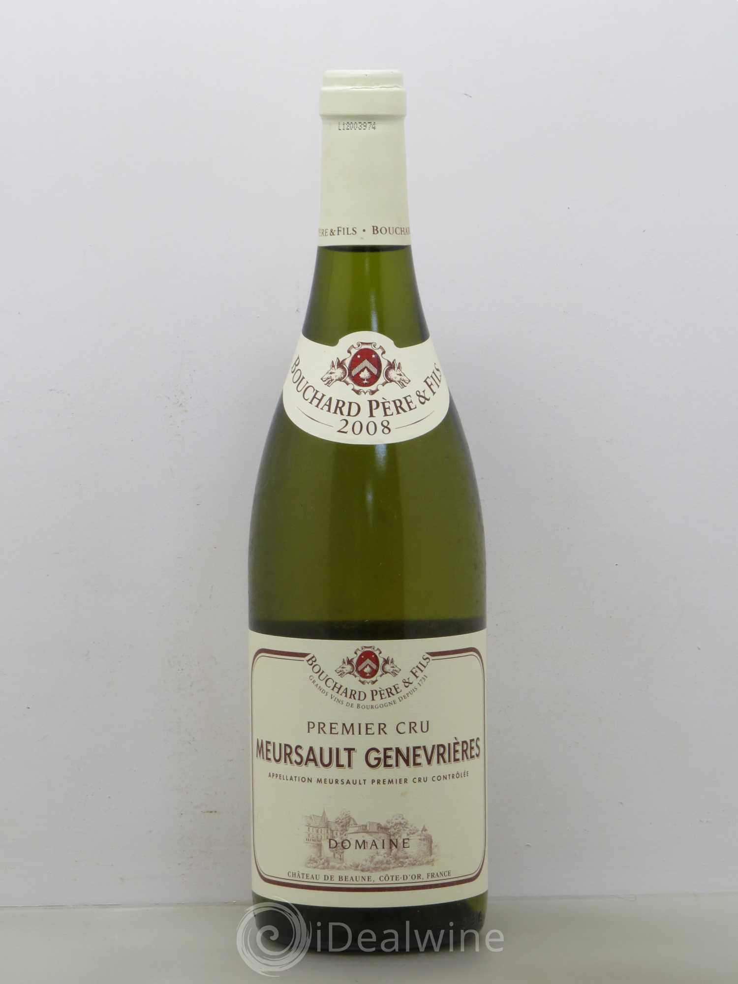 Meursault 1er Cru Genevrières Bouchard Père & Fils 2008 - Lot de 1 bouteille - 0