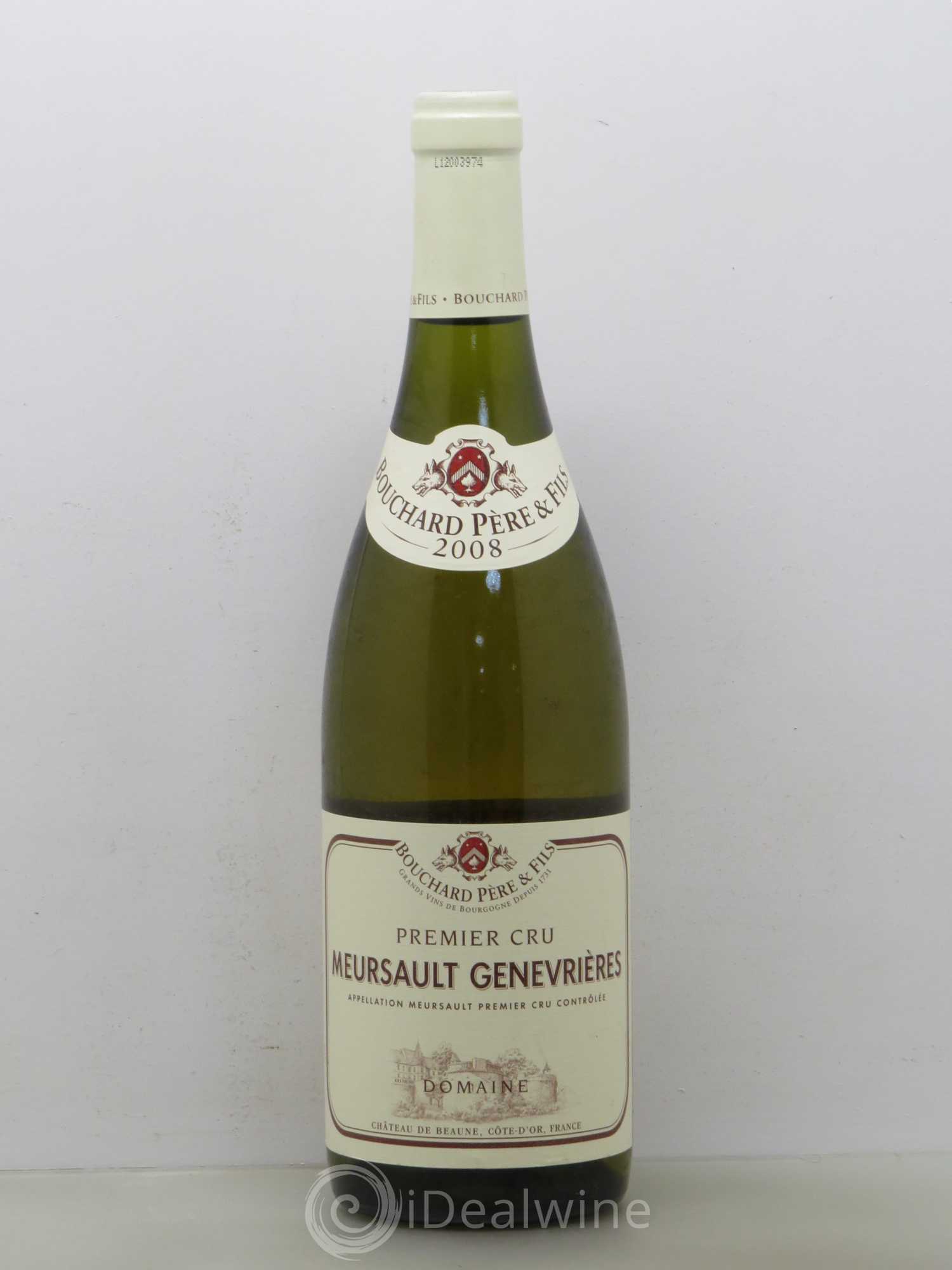 Meursault 1er Cru Genevrières Bouchard Père & Fils 2008 - Lot de 1 bouteille - 0