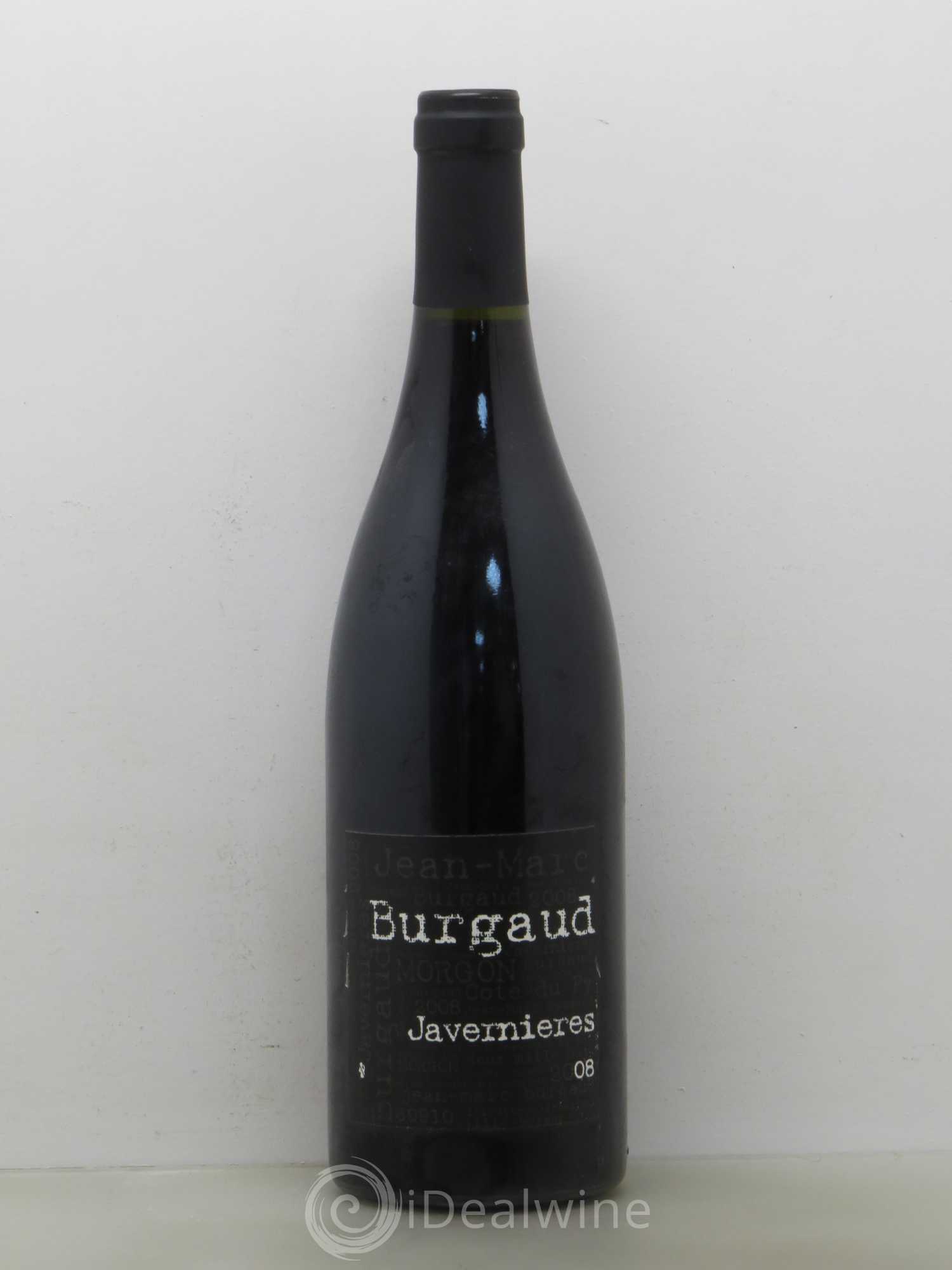 Morgon Côte du Py Javernières Jean-Marc Burgaud (Domaine) 2008 - Lot de 1 bouteille - 0
