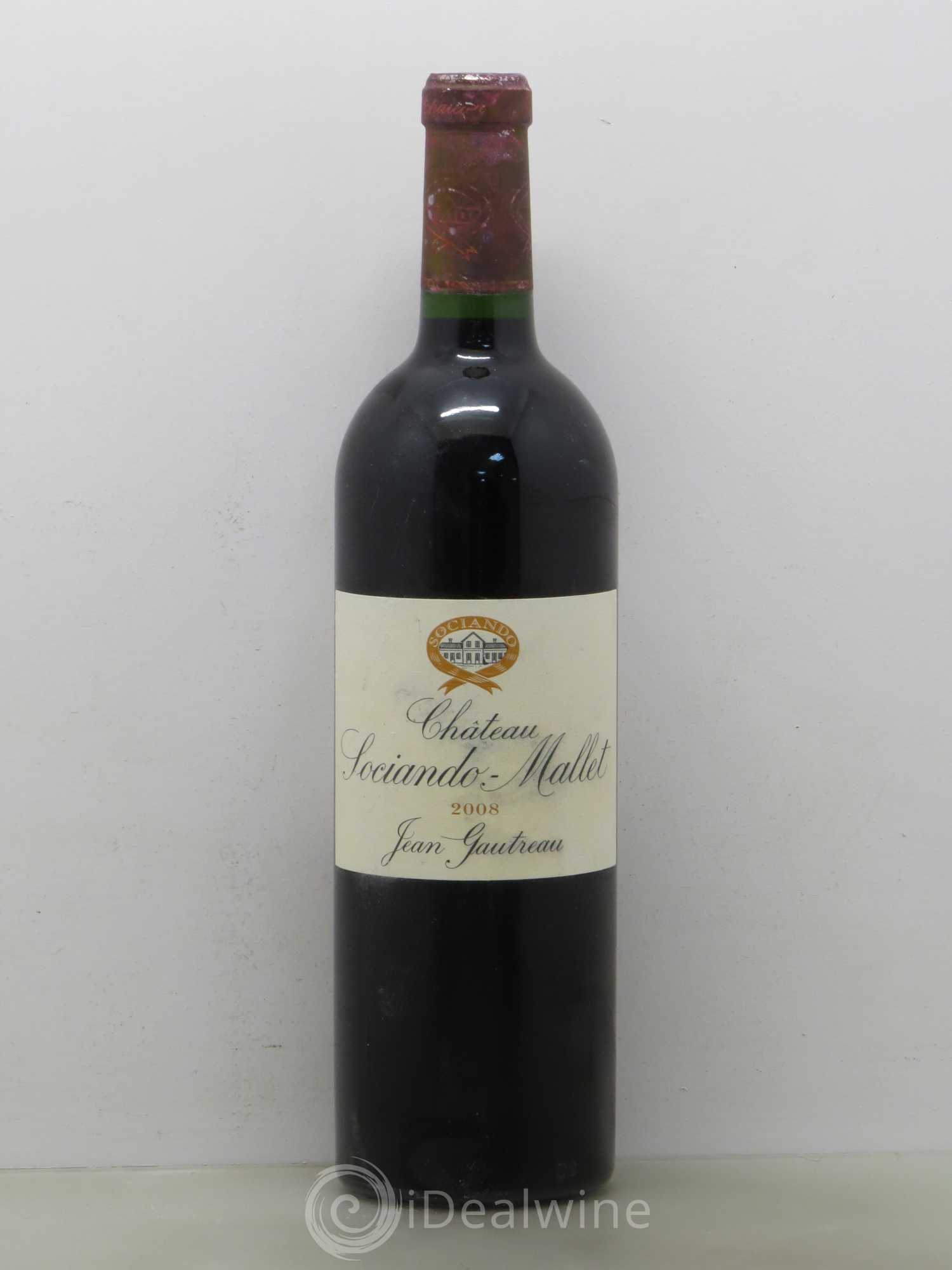 Château Sociando Mallet 2008 - Lot de 1 bouteille - 0
