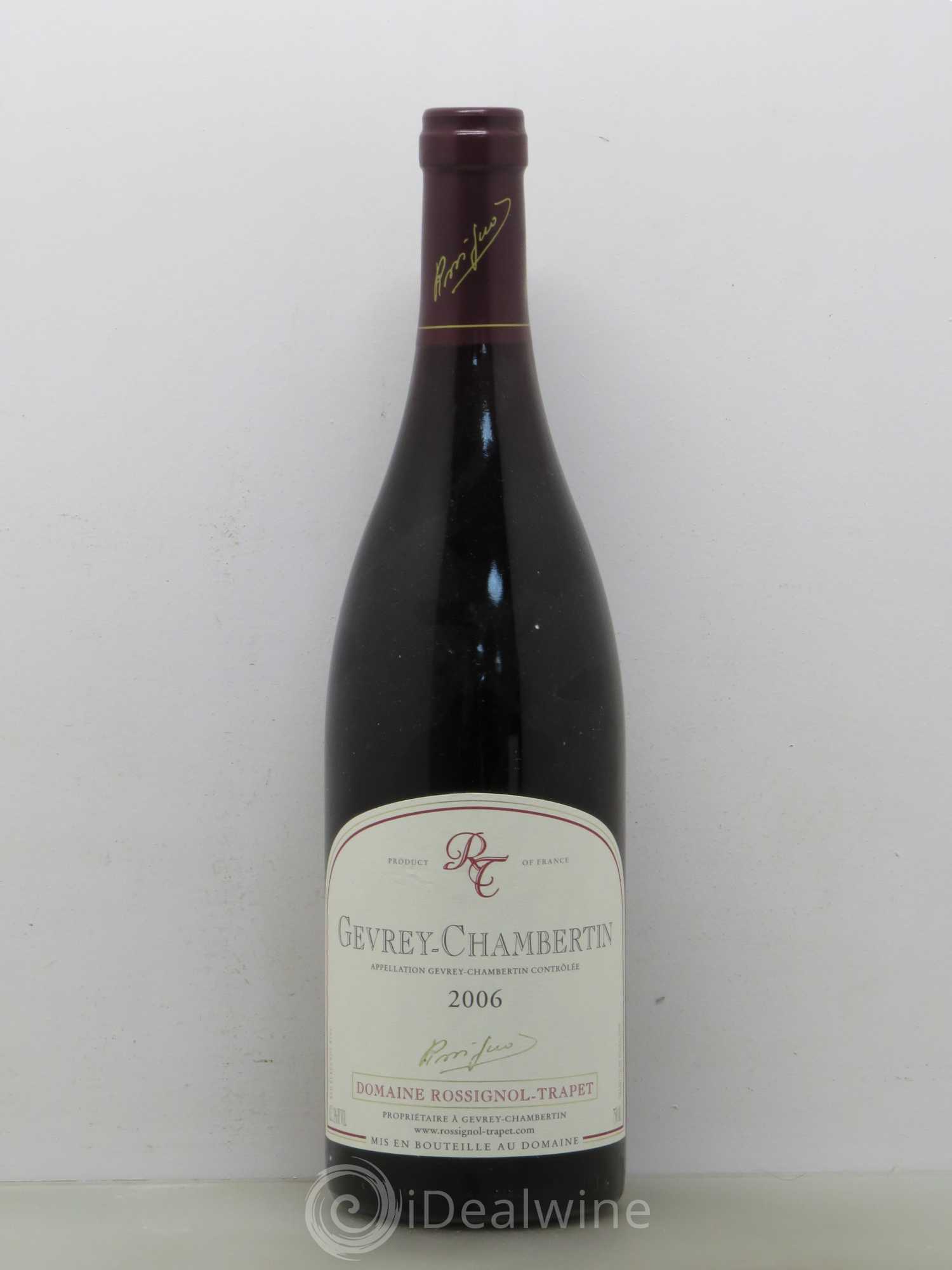 Gevrey-Chambertin Rossignol Trapet 2006 - Lot de 1 bouteille - 0