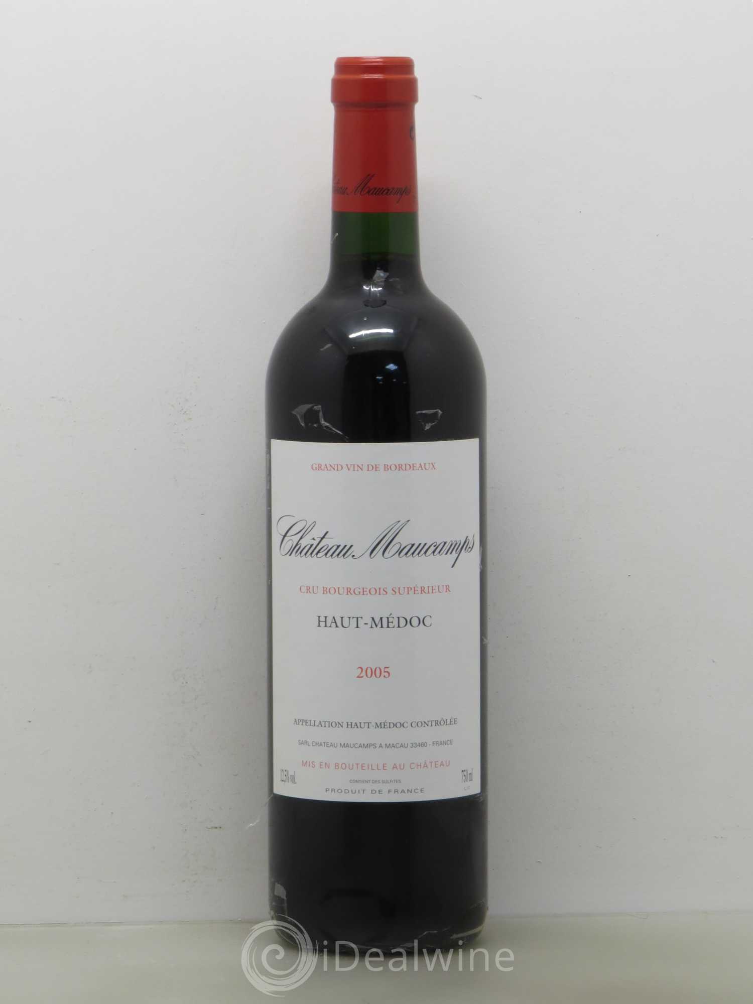 Château Maucamps Cru Bourgeois 2005 - Lot de 1 bouteille - 0