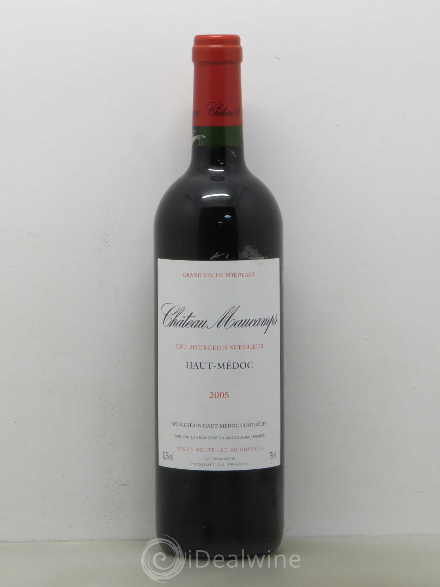 Château Maucamps Cru Bourgeois 2005 - Lot de 1 bouteille - 0