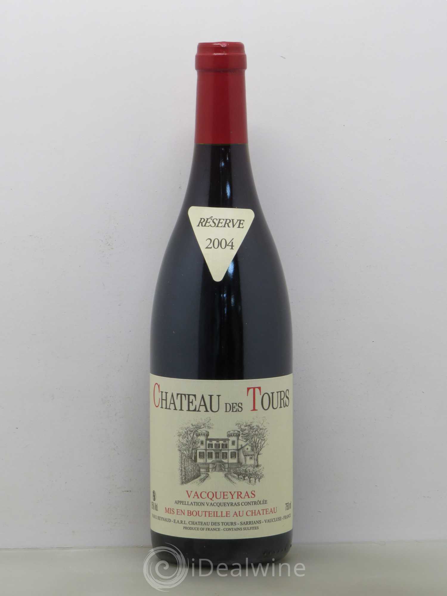 Vacqueyras Château des Tours Emmanuel Reynaud 2004 - Lot de 1 bouteille - 0
