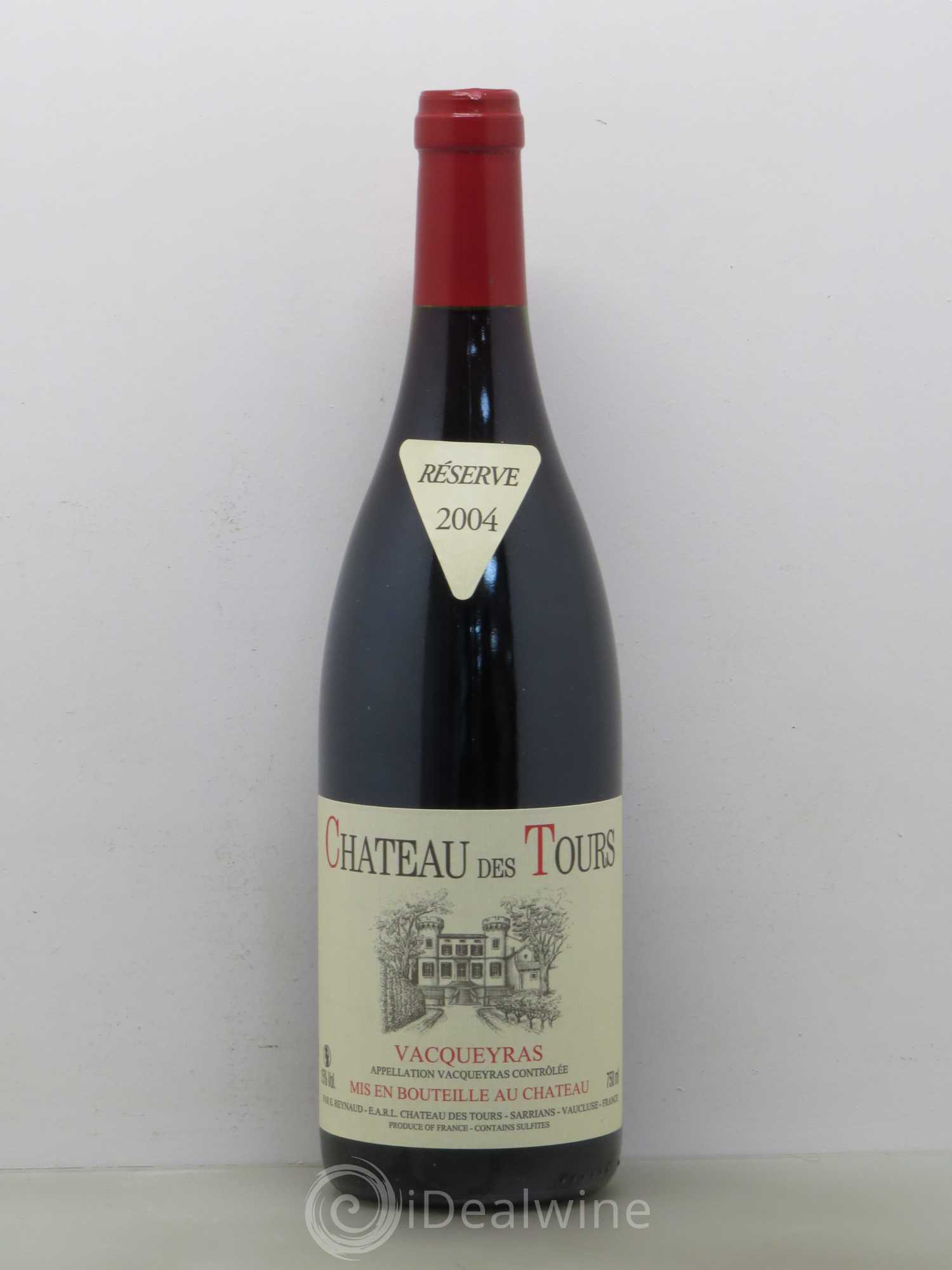 Vacqueyras Château des Tours Emmanuel Reynaud 2004 - Lot de 1 bouteille - 0