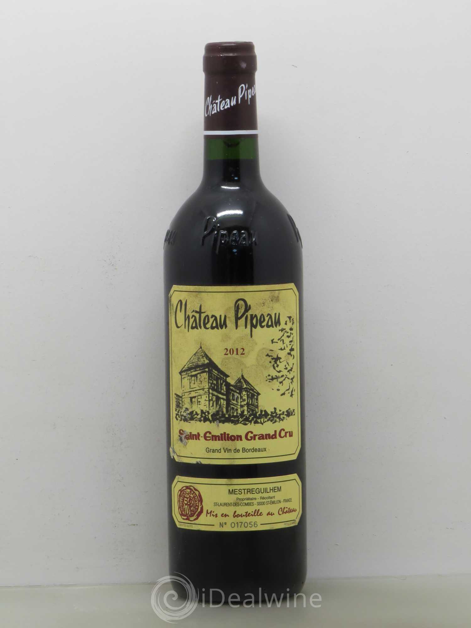 Château Pipeau 2012 - Lot de 1 bouteille - 0