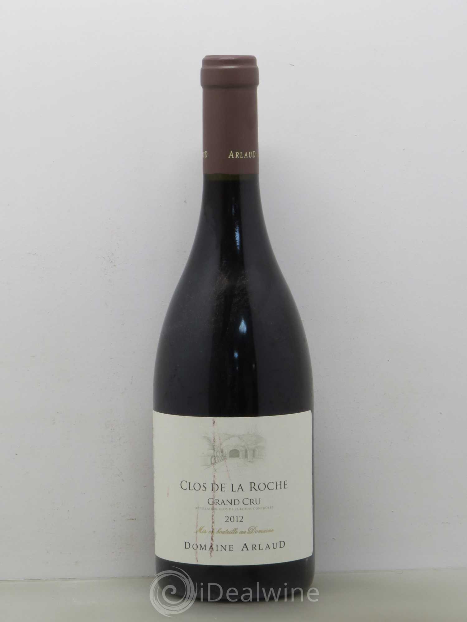 Clos de la Roche Grand Cru Arlaud 2012 - Lot de 1 bouteille - 0
