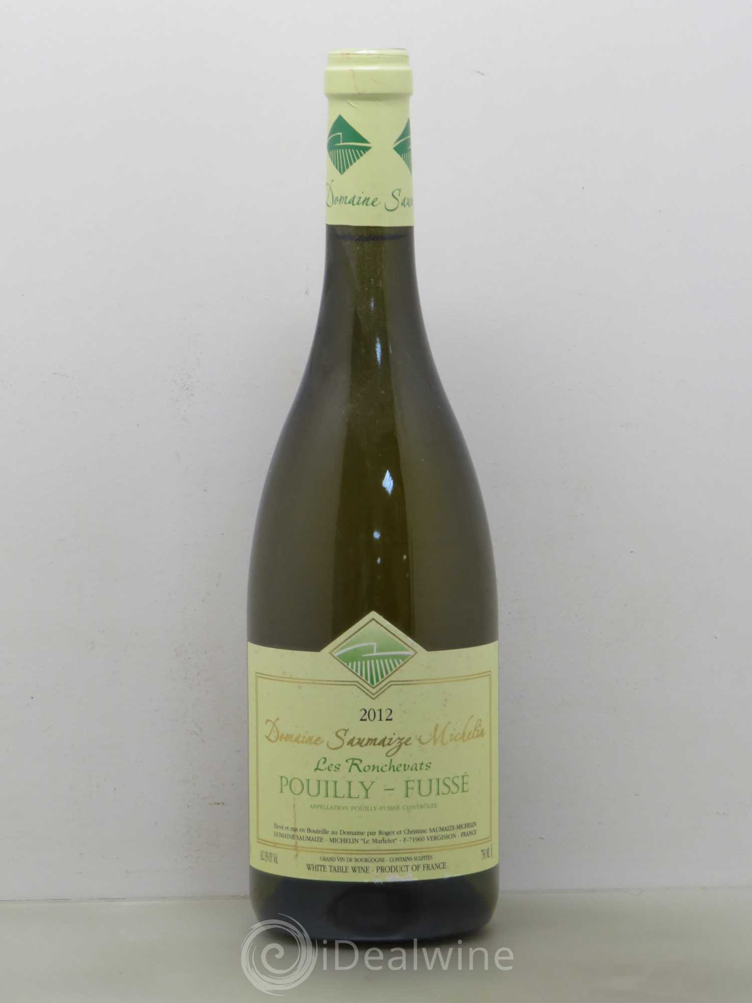 Pouilly-Fuissé Saumaize Michelin Les Ronchevats 2012 - Posten von 1 Flasche - 0