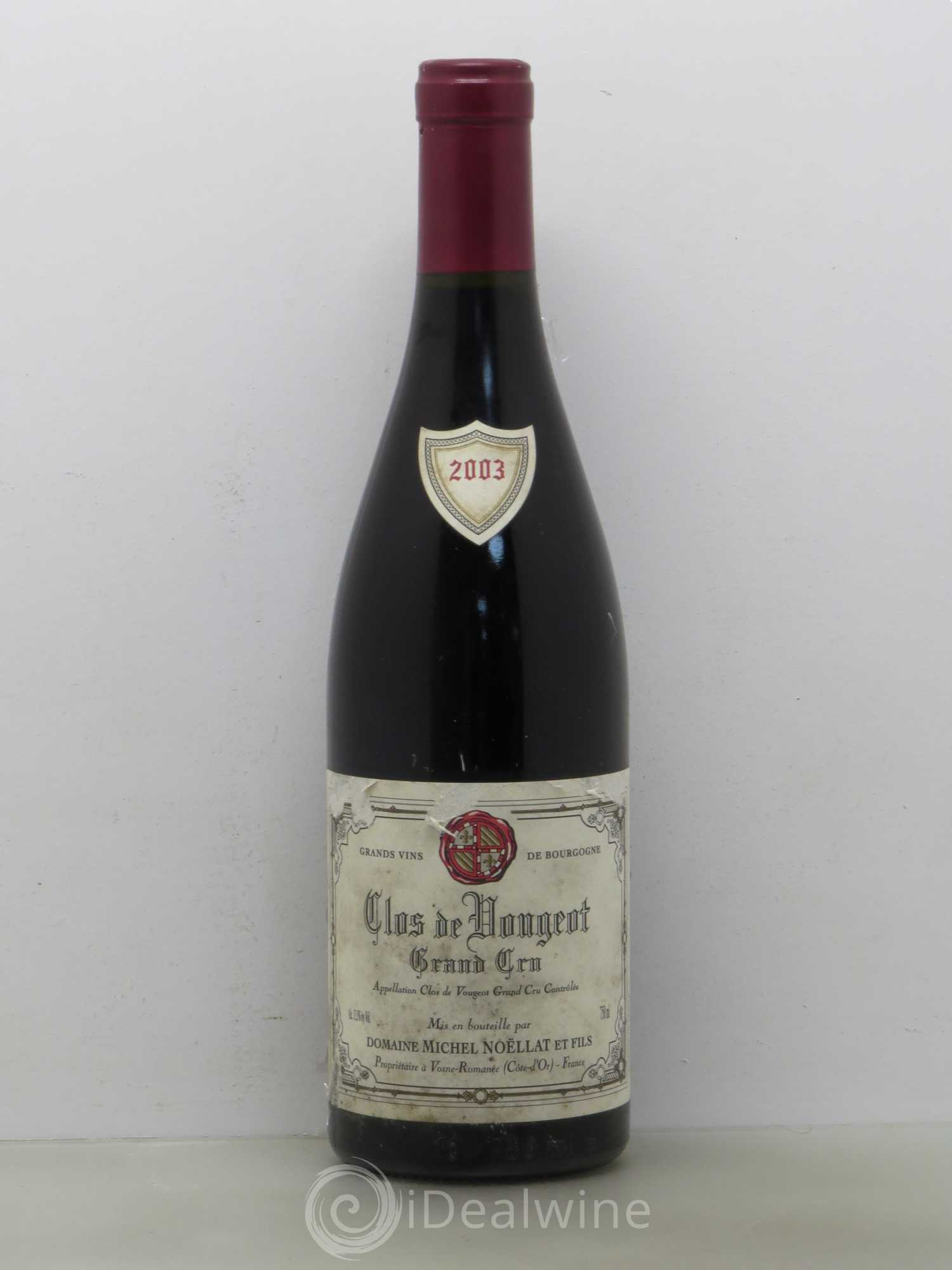 Clos de Vougeot Grand Cru Domaine Noellat 2003 - Posten von 1 Flasche - 0