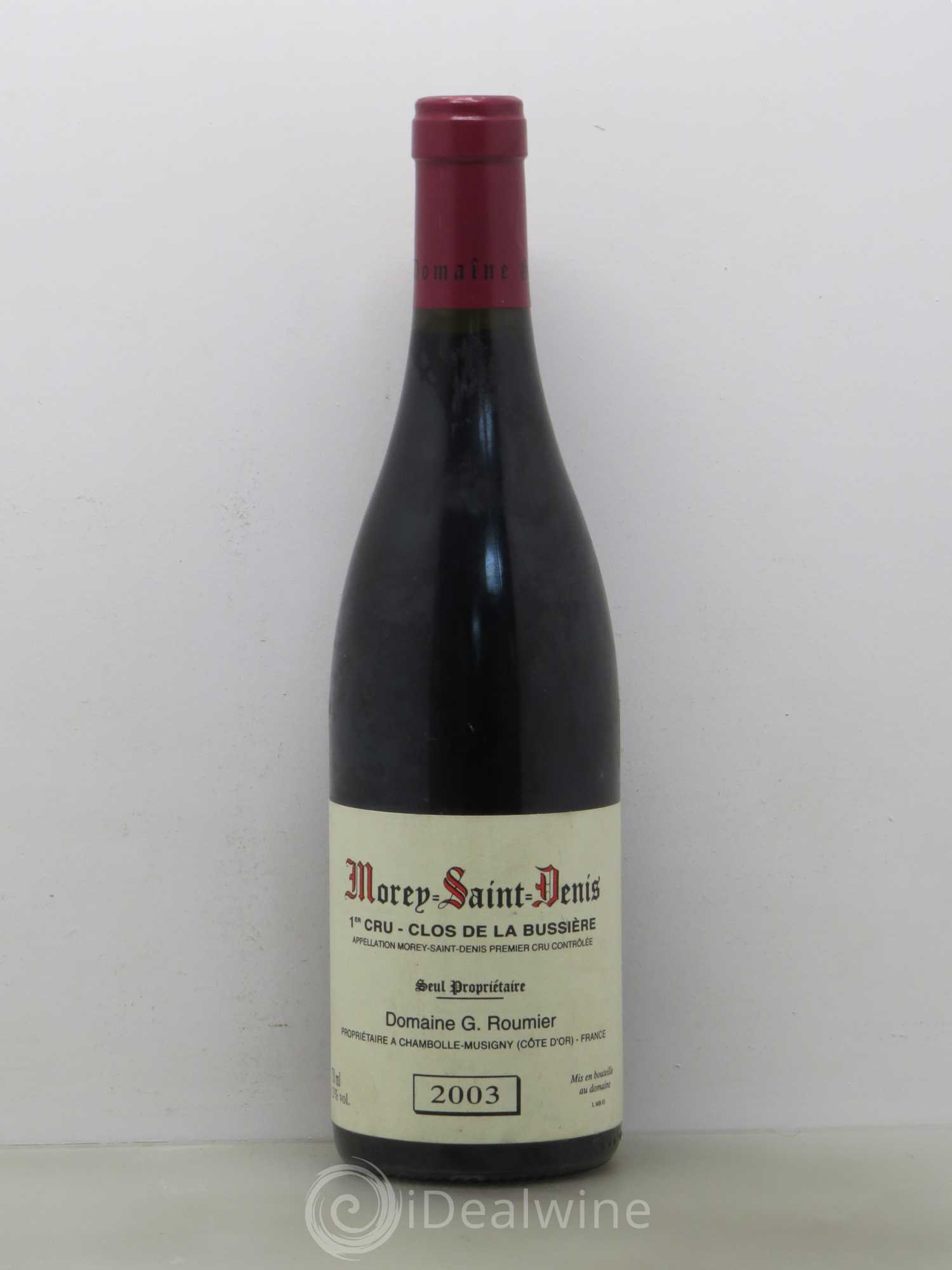Morey-Saint-Denis 1er Cru Clos de la Bussière Georges Roumier (Domaine) 2003 - Lot de 1 bouteille - 0