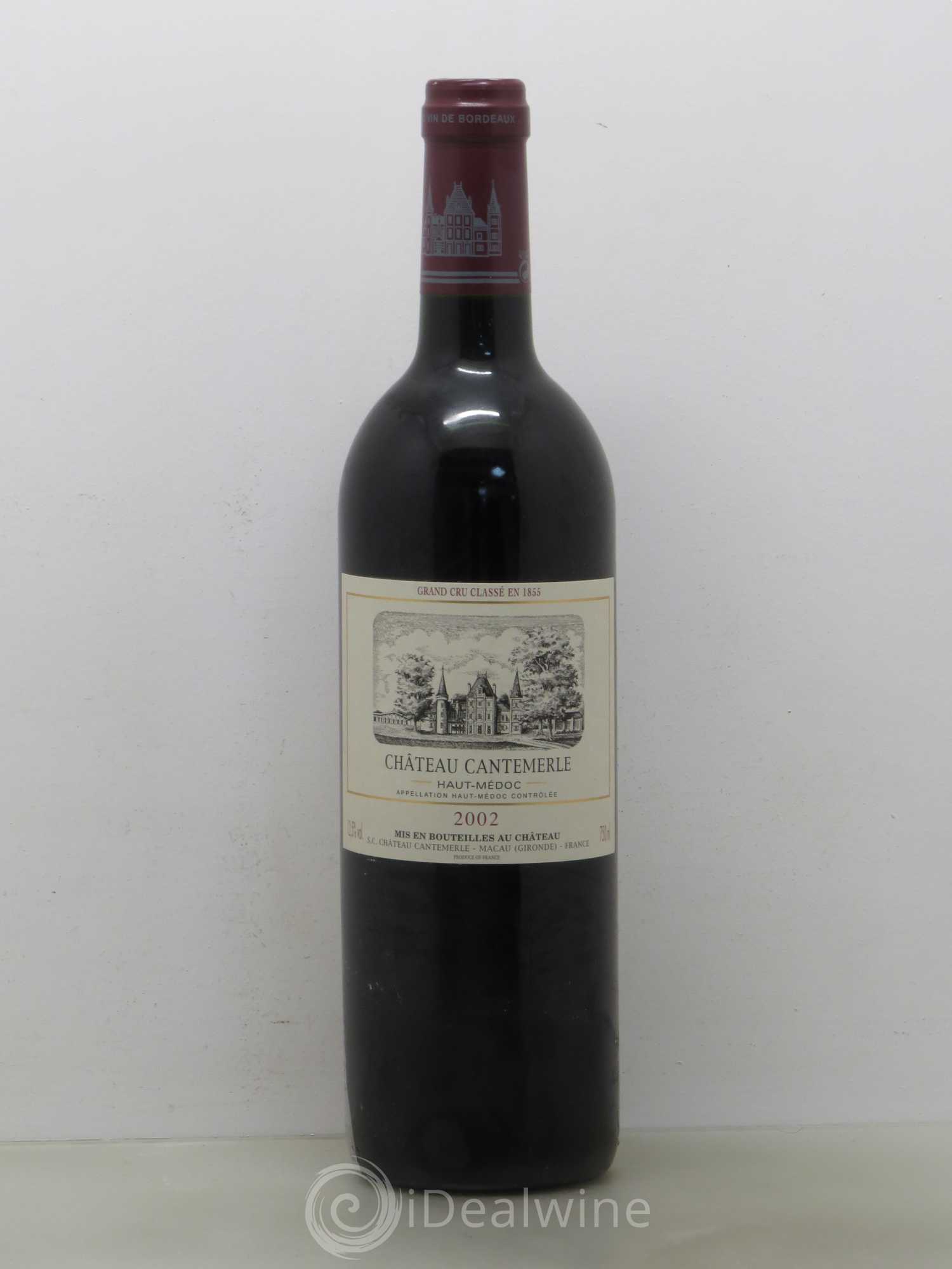 Château Cantemerle 5ème Grand Cru Classé 2002 - Lot de 1 bouteille - 0