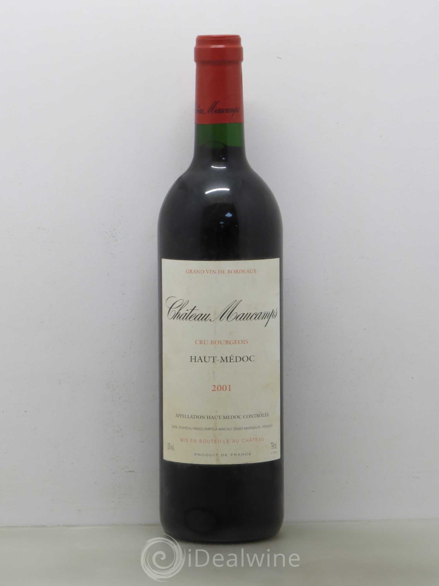 Château Maucamps Cru Bourgeois 2001 - Lot de 1 bouteille - 0