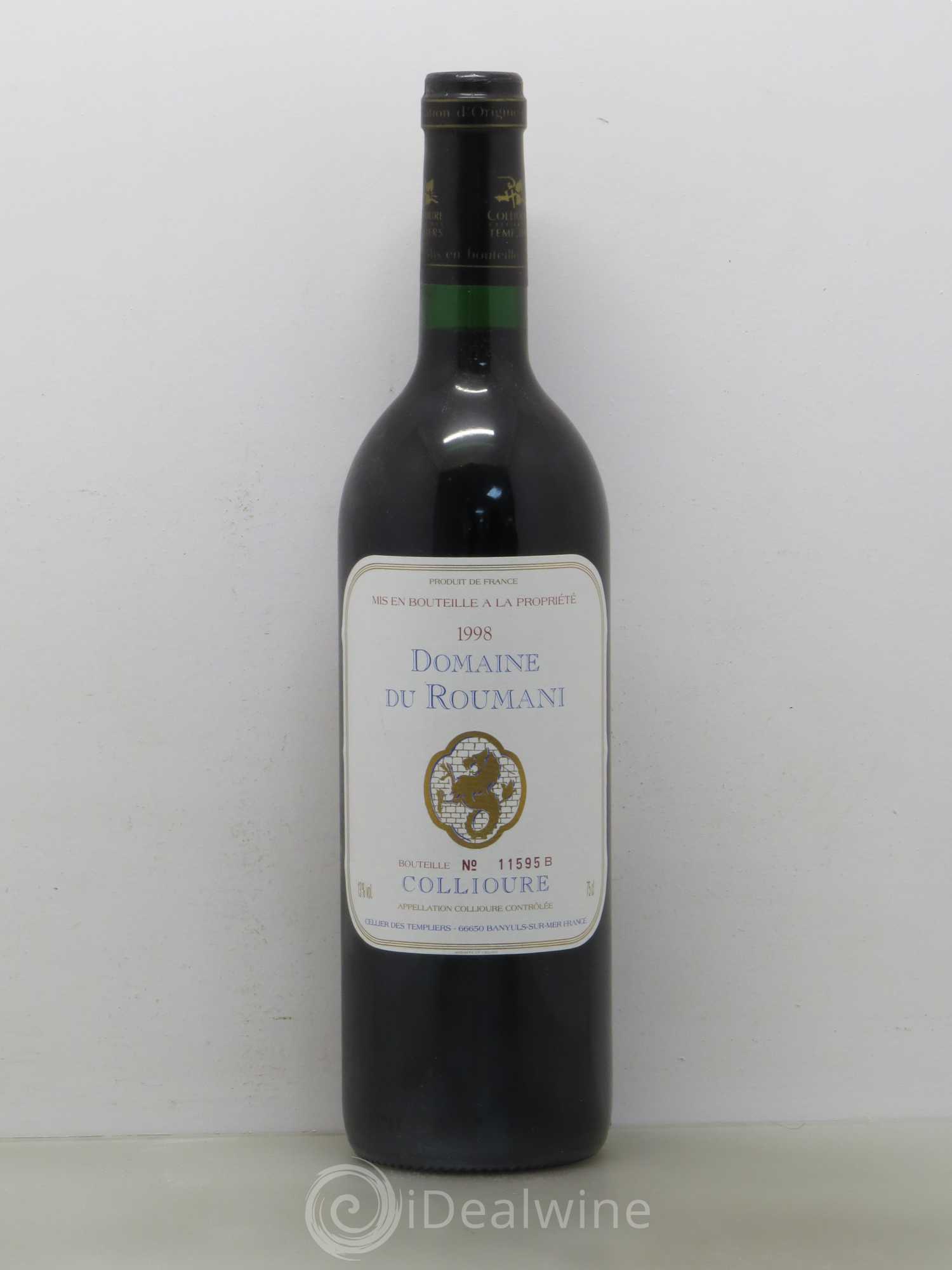 Collioure Domaine Roumani 1998 - Lot de 1 bouteille - 0