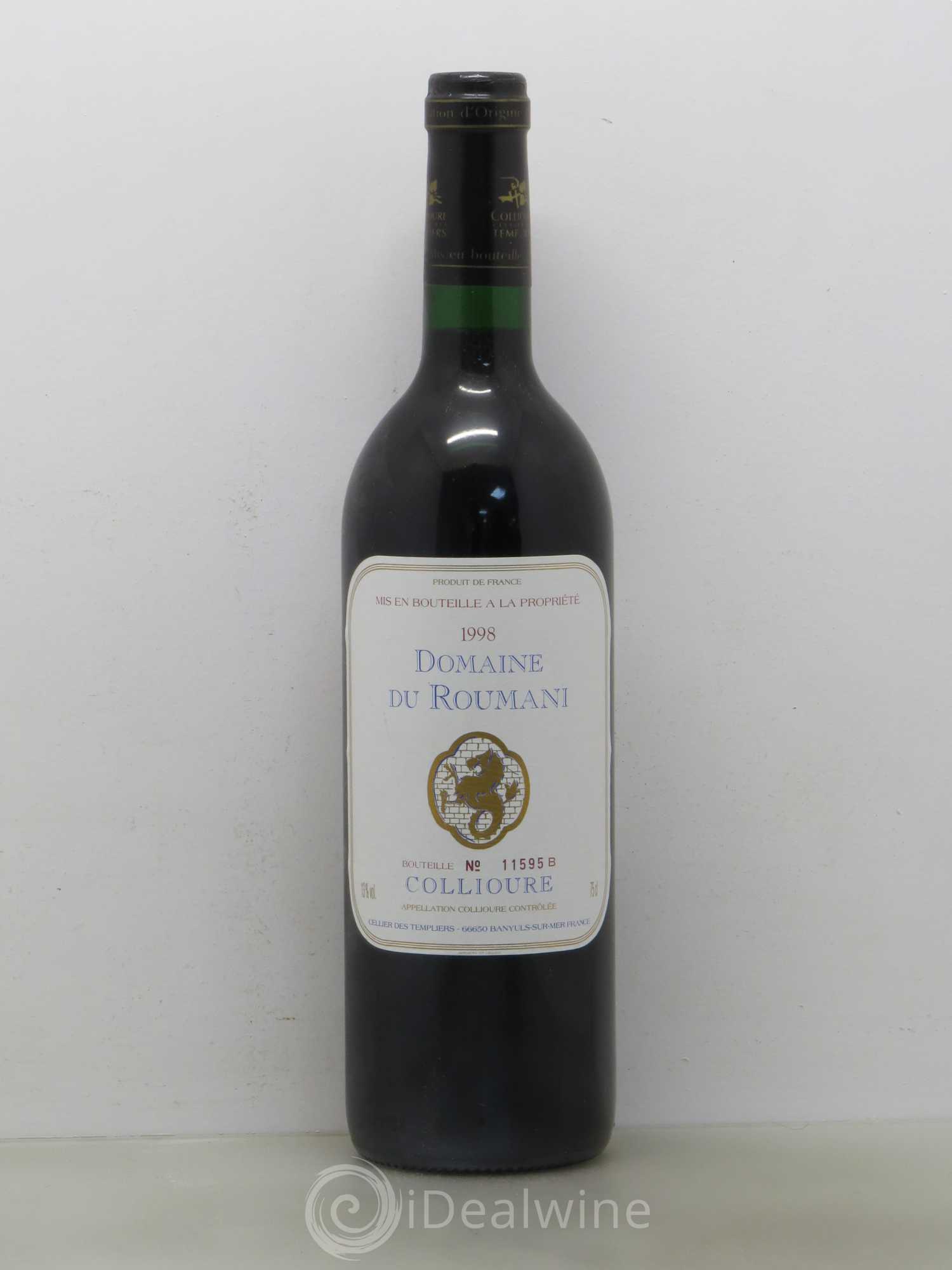 Collioure Domaine Roumani 1998 - Posten von 1 Flasche - 0
