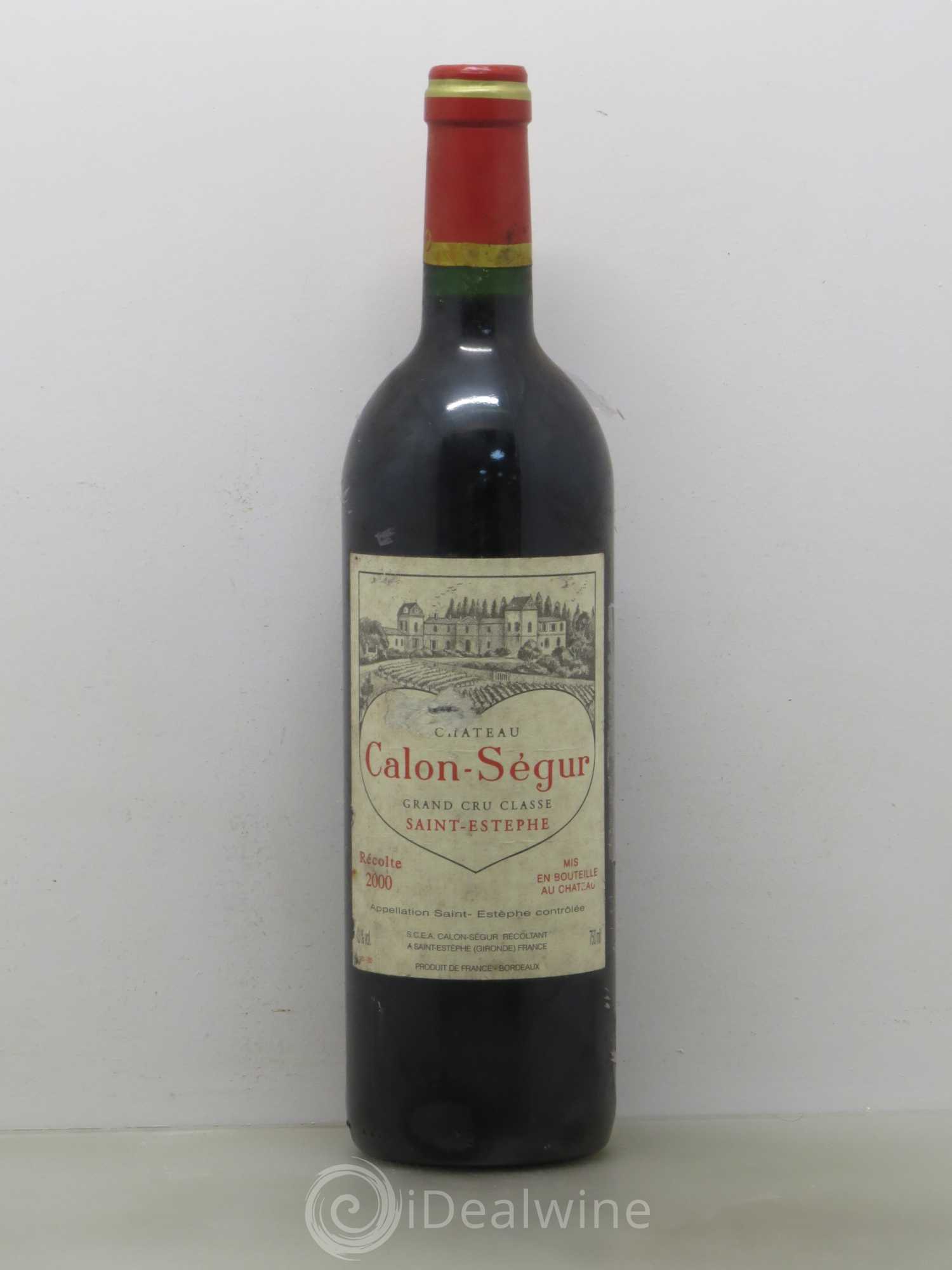 Château Calon Ségur 3ème Grand Cru Classé 2000 - Lot de 1 bouteille - 0