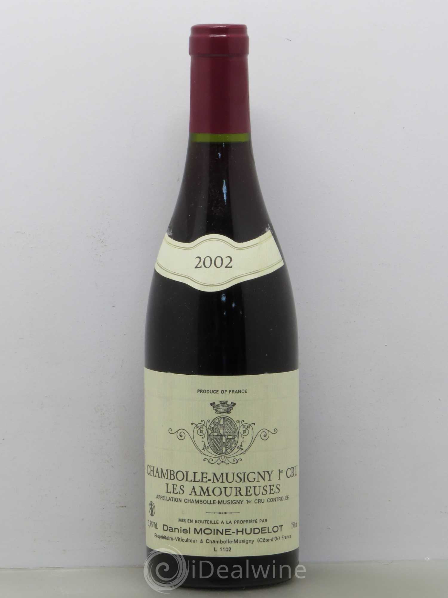 Chambolle-Musigny 1er Cru Les Amoureuses Moine-Hudelot (Domaine) 2002 - Lot de 1 bouteille - 0