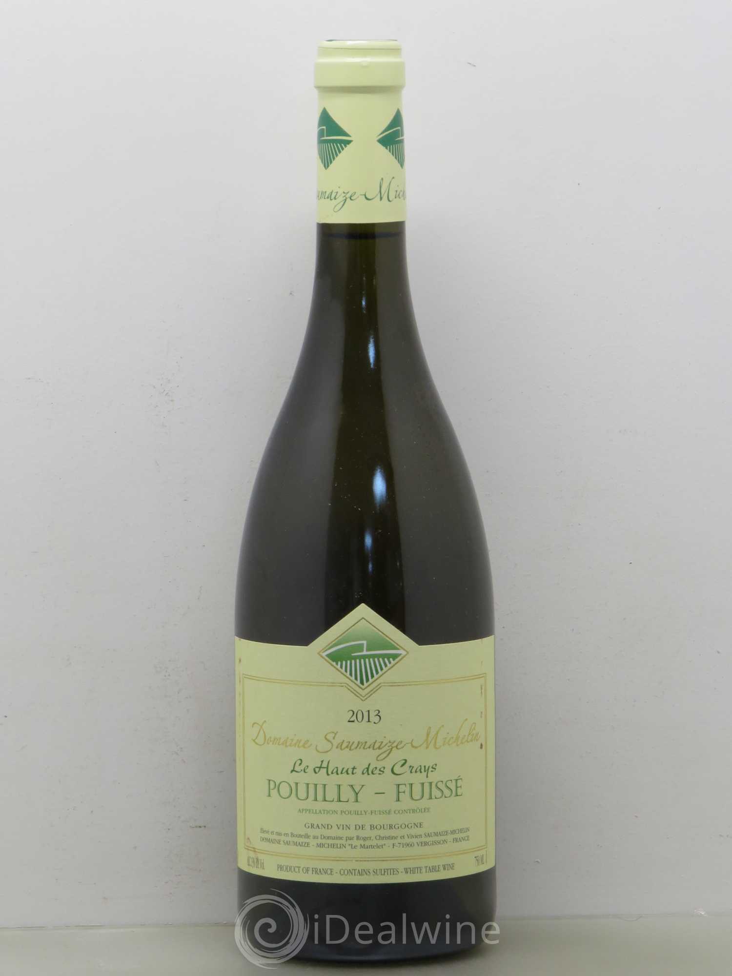 Pouilly-Fuissé Saumaize Michelin Le Haut Des Crays 2013 - Posten von 1 Flasche - 0