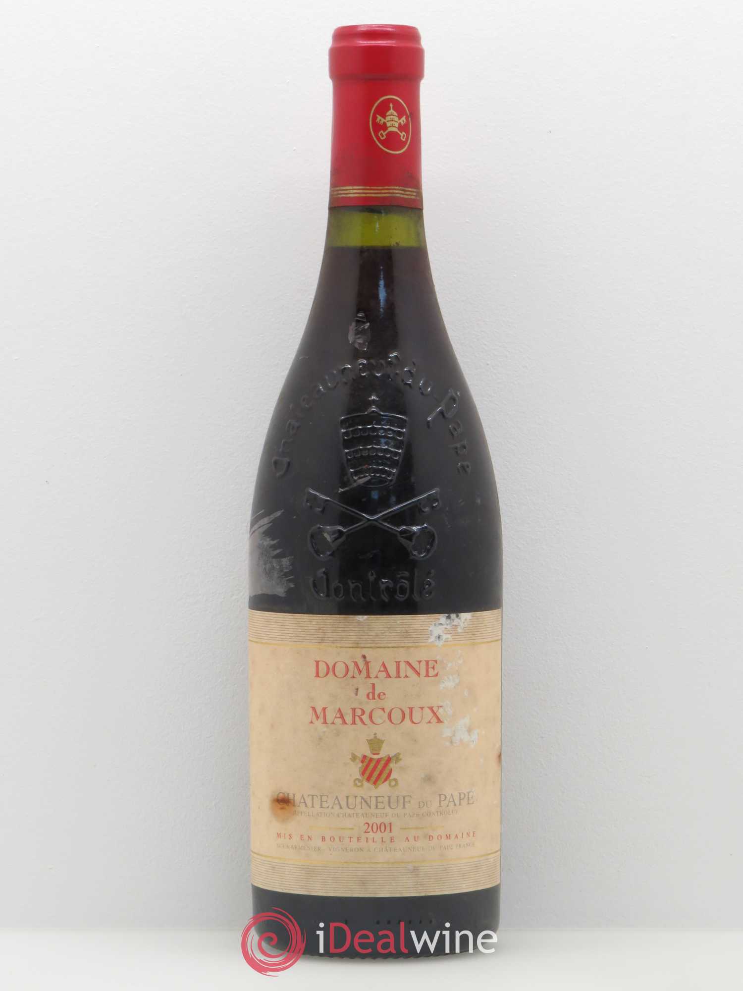Châteauneuf-du-Pape Marcoux (Domaine de) 2001 - Lot de 1 bouteille - 0