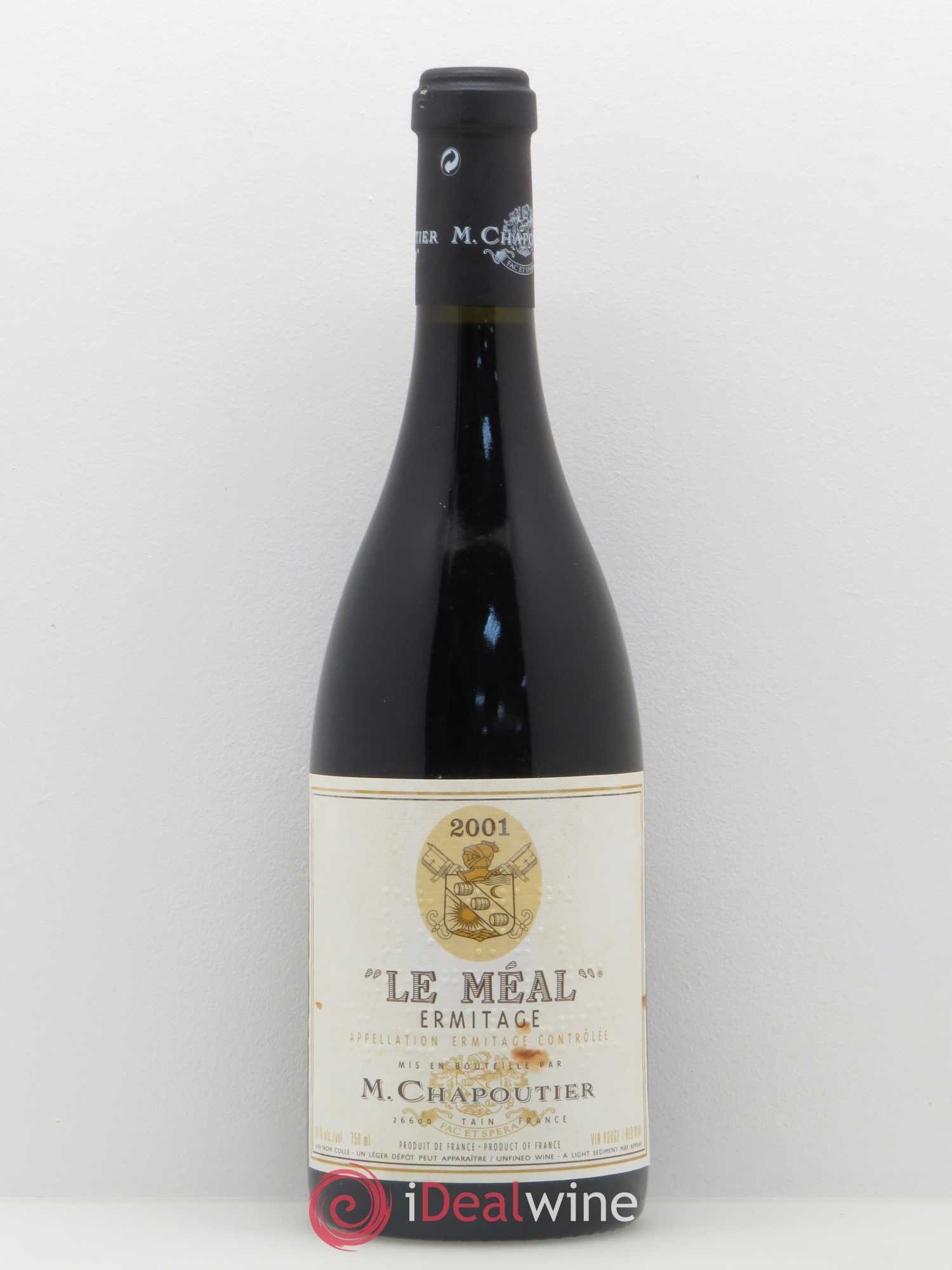 Hermitage Ermitage Le Méal Chapoutier 2001 - Lot de 1 bouteille - 0