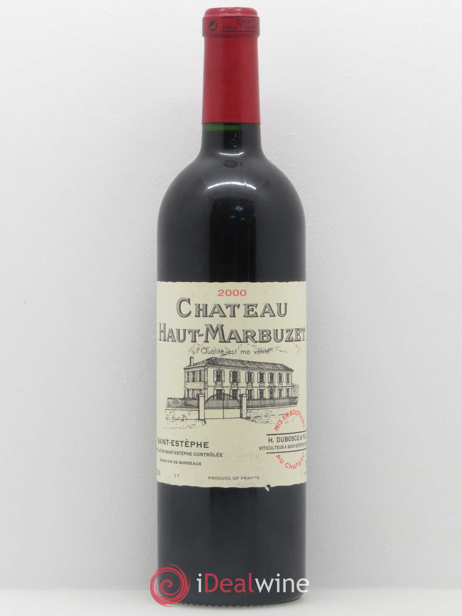 Château Haut Marbuzet 2000 - Lot de 1 bouteille - 0
