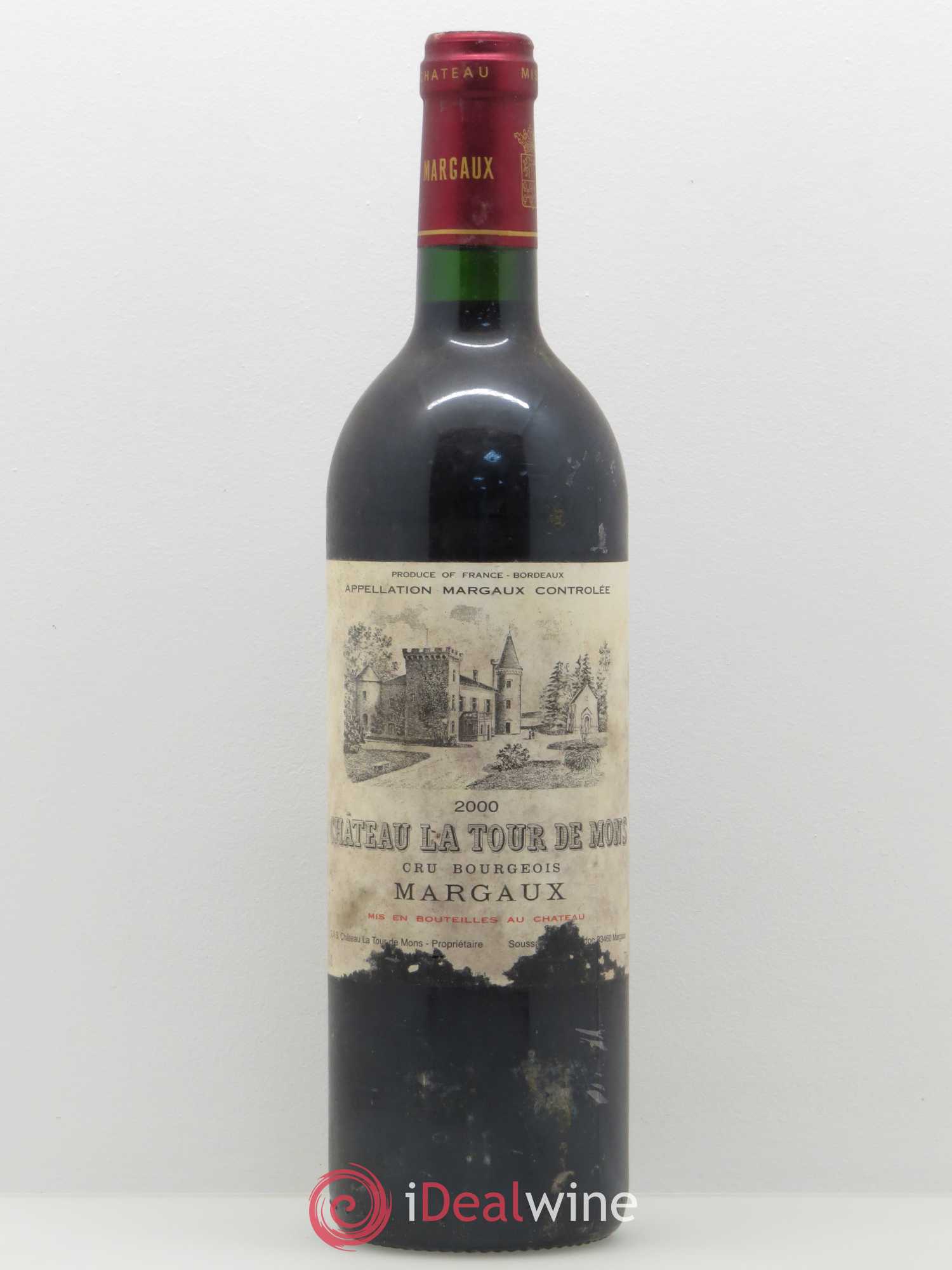 Château la Tour de Mons Cru Bourgeois 2000 - Lot de 1 bouteille - 0