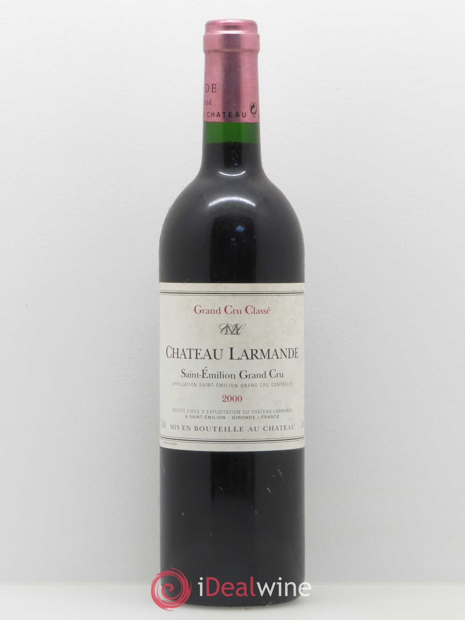 Château Larmande Grand Cru Classé 2000 - Lot de 1 bouteille - 0