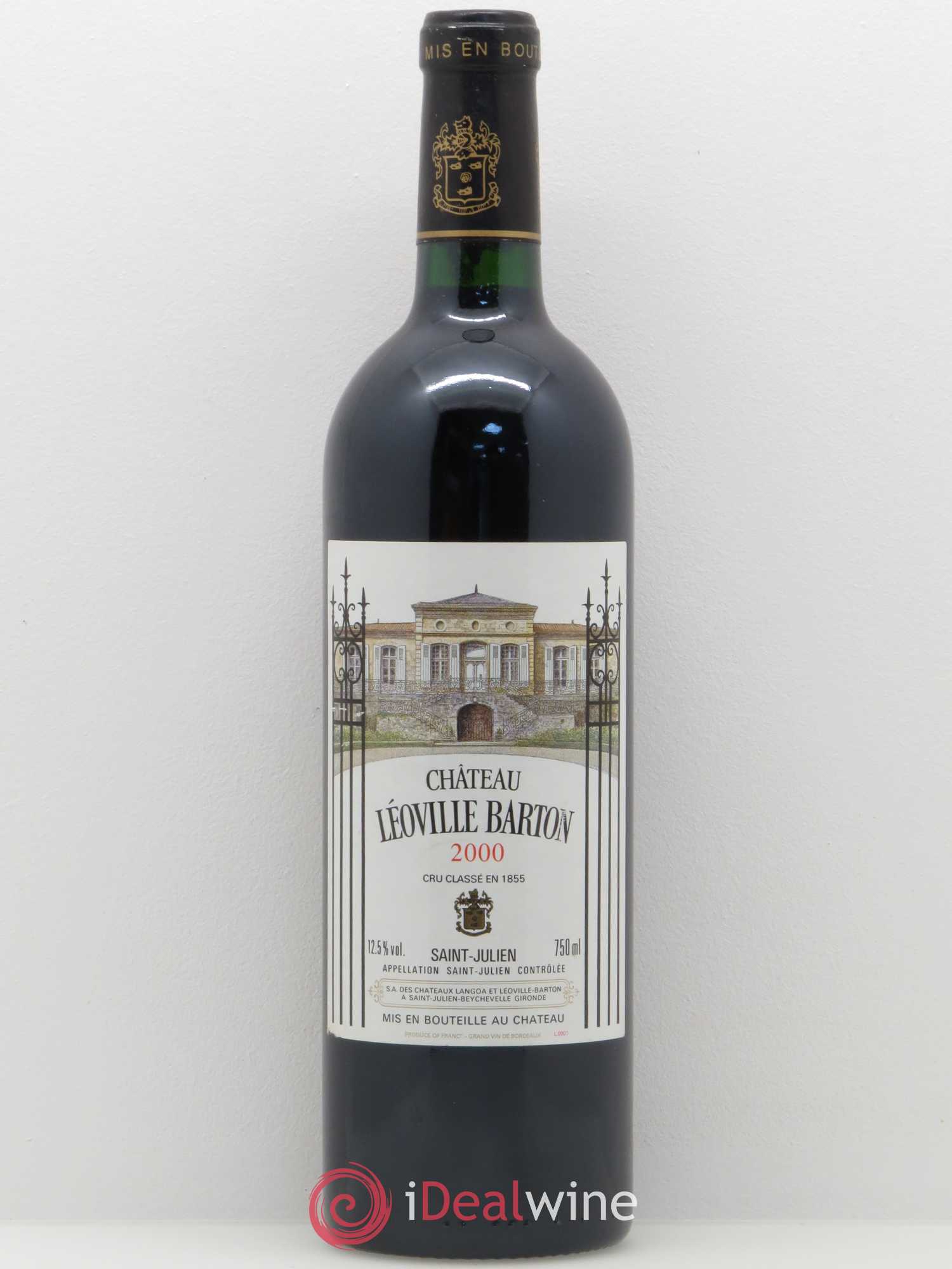 Château Léoville Barton 2ème Grand Cru Classé 2000 - Lot de 1 bouteille - 0