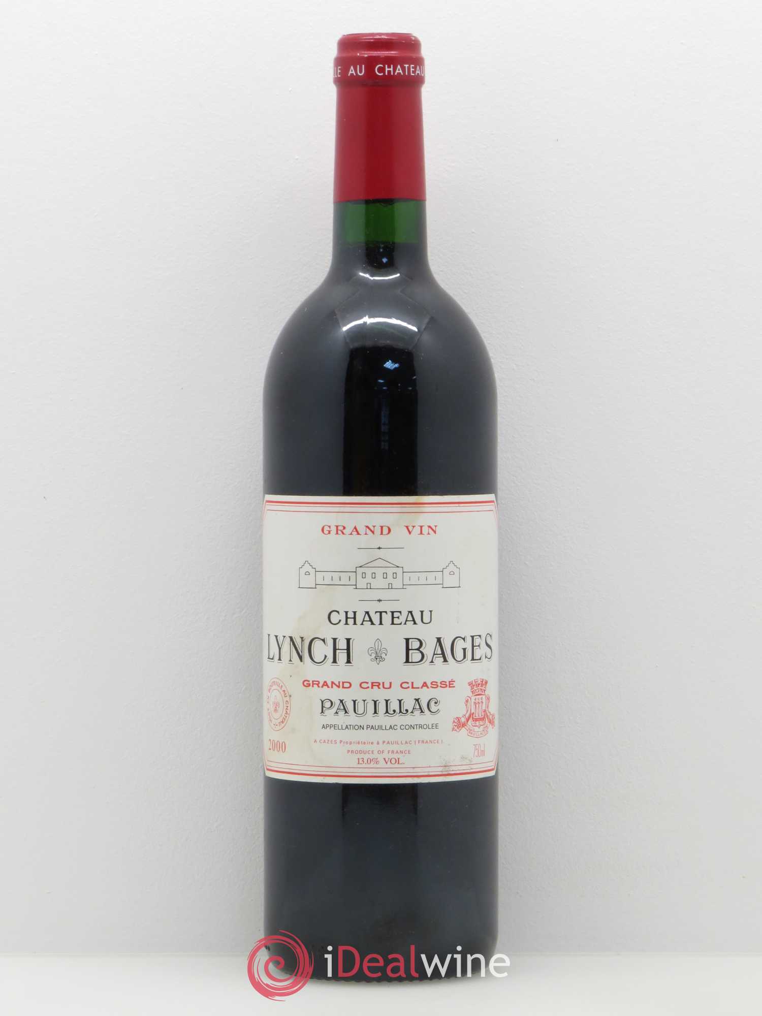 Château Lynch Bages 5ème Grand Cru Classé 2000 - Lot de 1 bouteille - 0