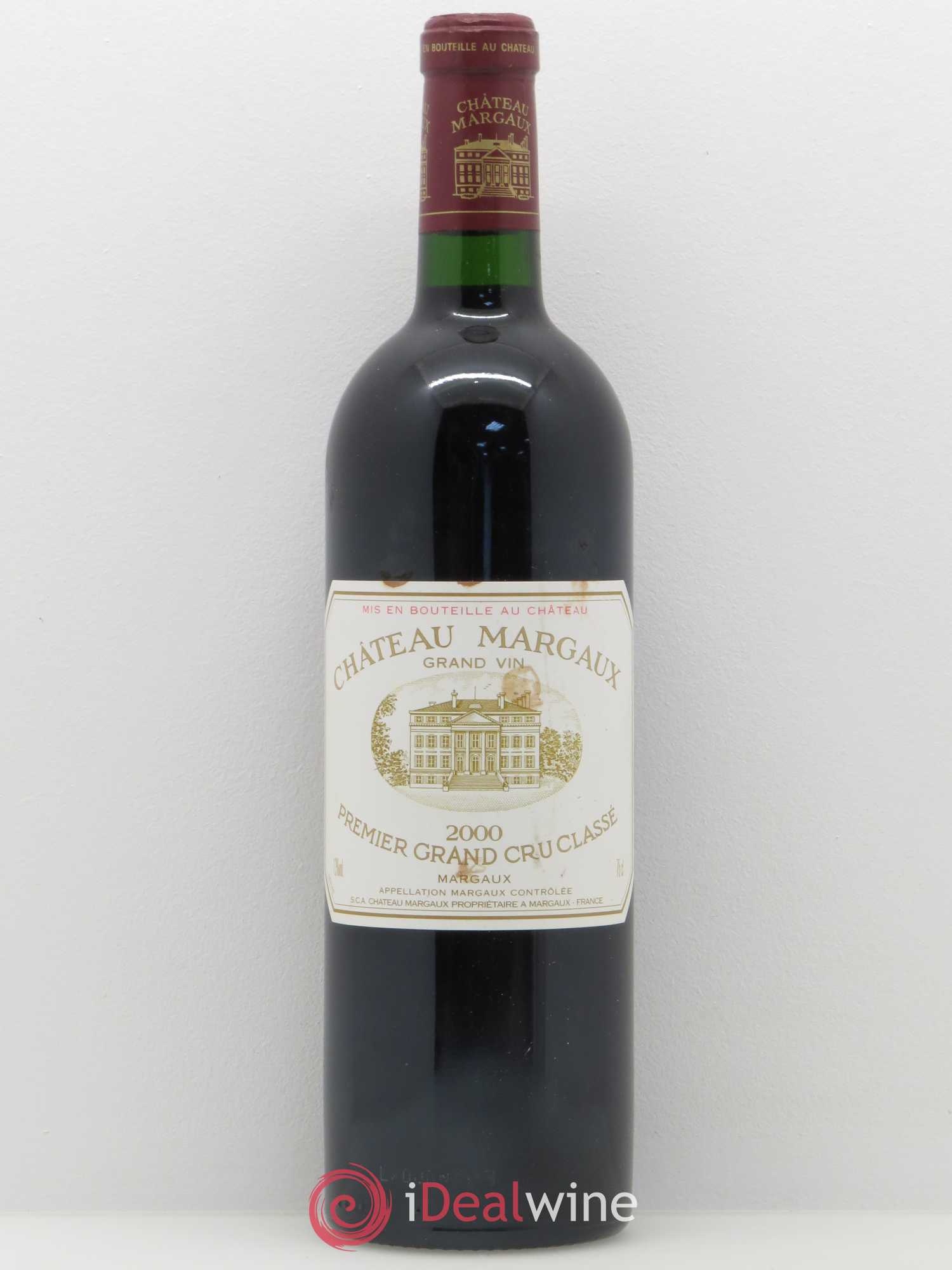 Château Margaux 1er Grand Cru Classé 2000 - Lot de 1 bouteille - 0