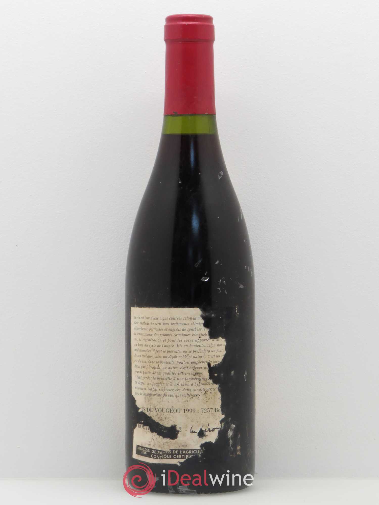 Clos de Vougeot Grand Cru Leroy (Domaine) 1999 - Lot de 1 bouteille - 1