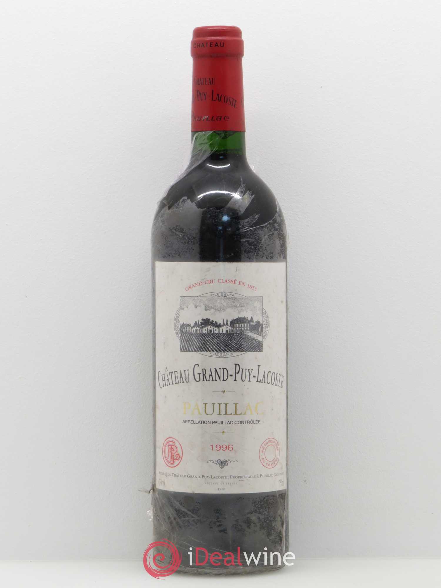 Château Grand Puy Lacoste 5ème Grand Cru Classé 1996 - Lot de 1 bouteille - 0