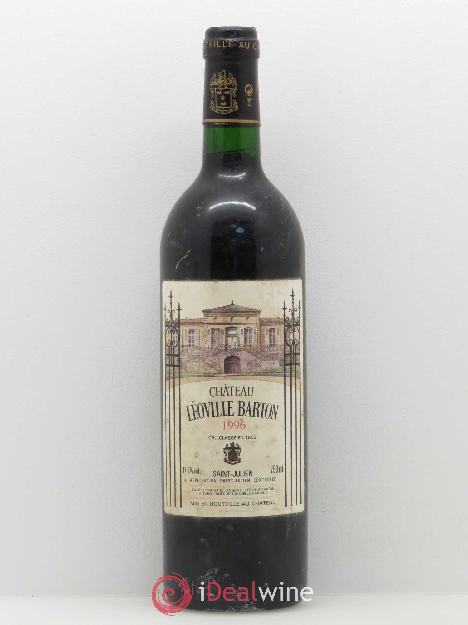 Château Léoville Barton 2ème Grand Cru Classé 1996 - Lot de 1 bouteille - 0