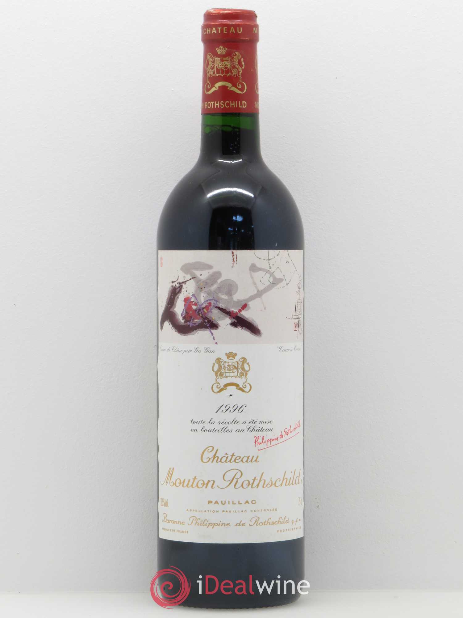Château Mouton Rothschild 1er Grand Cru Classé 1996 - Lot de 1 bouteille - 0