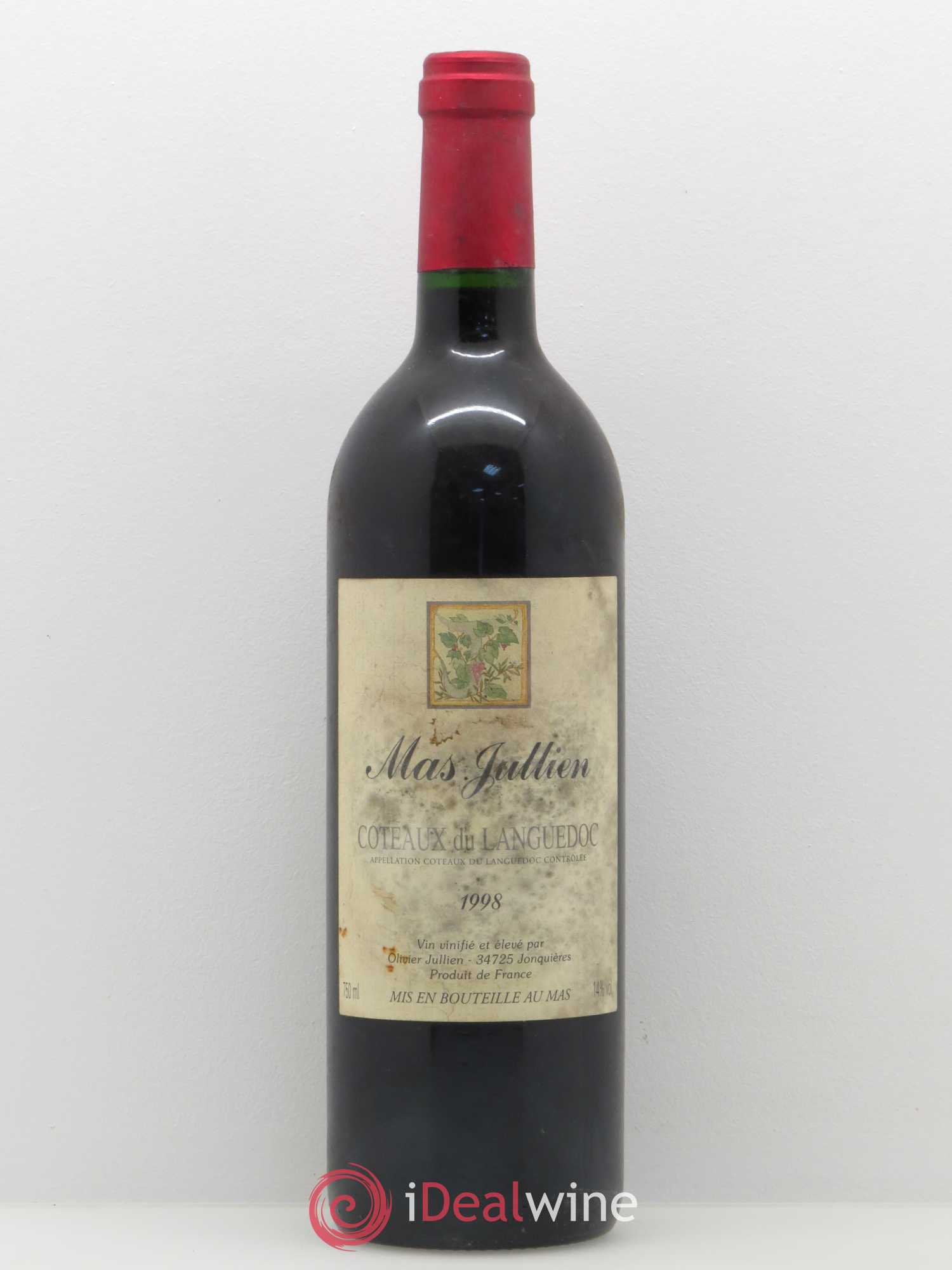 Terrasses du Larzac Mas Jullien Olivier Jullien 1998 - Lot de 1 bouteille - 0