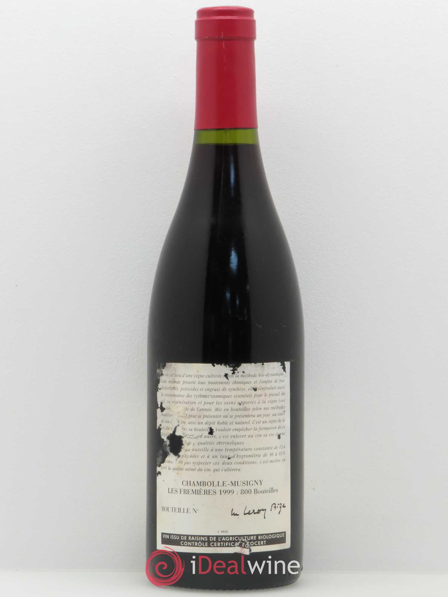Chambolle-Musigny Fremières Leroy 1999 - Posten von 1 Flasche - 1