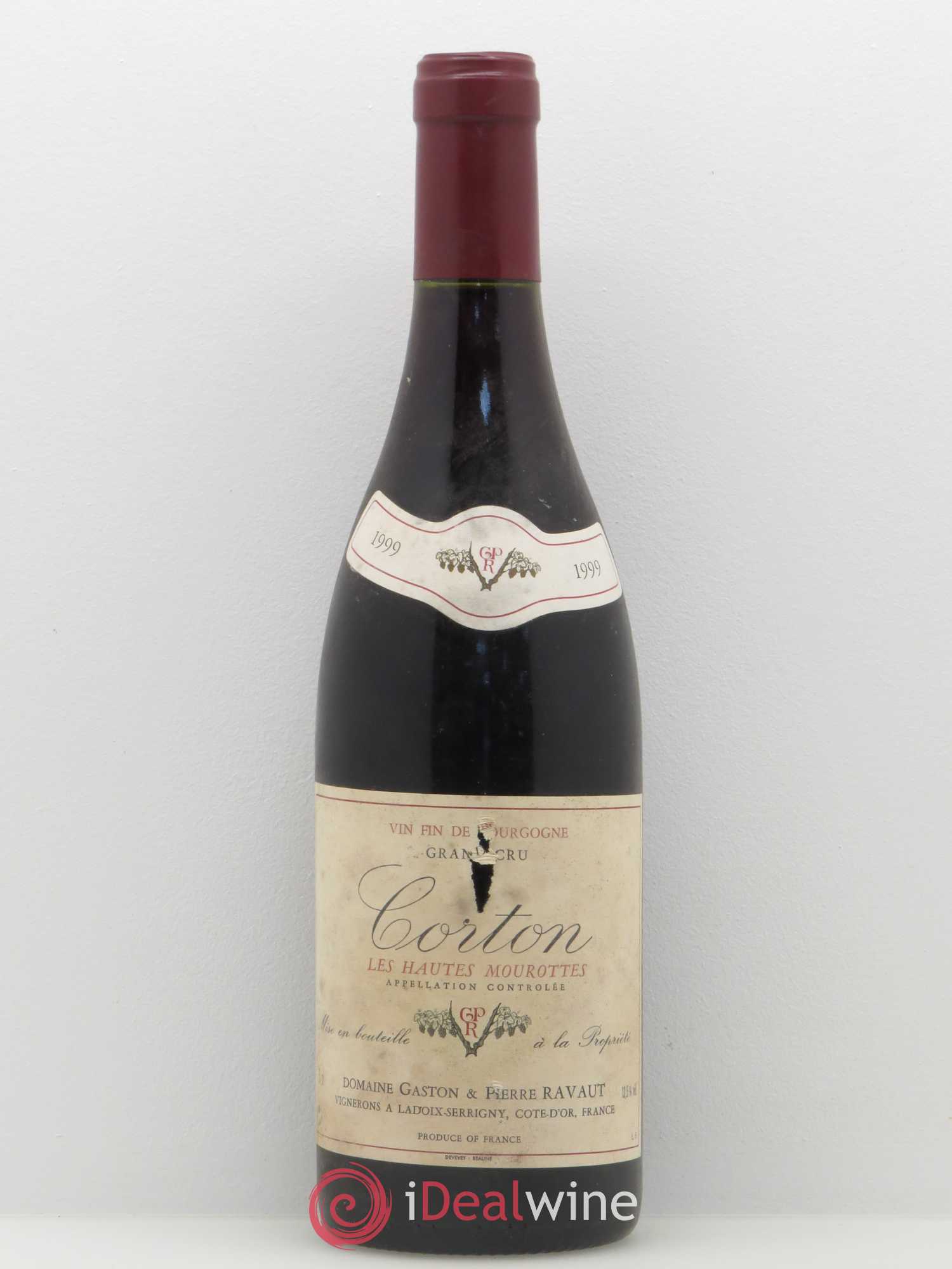 Corton Grand Cru Hautes Mourottes Ravaut 1999 - Lot de 1 bouteille - 0