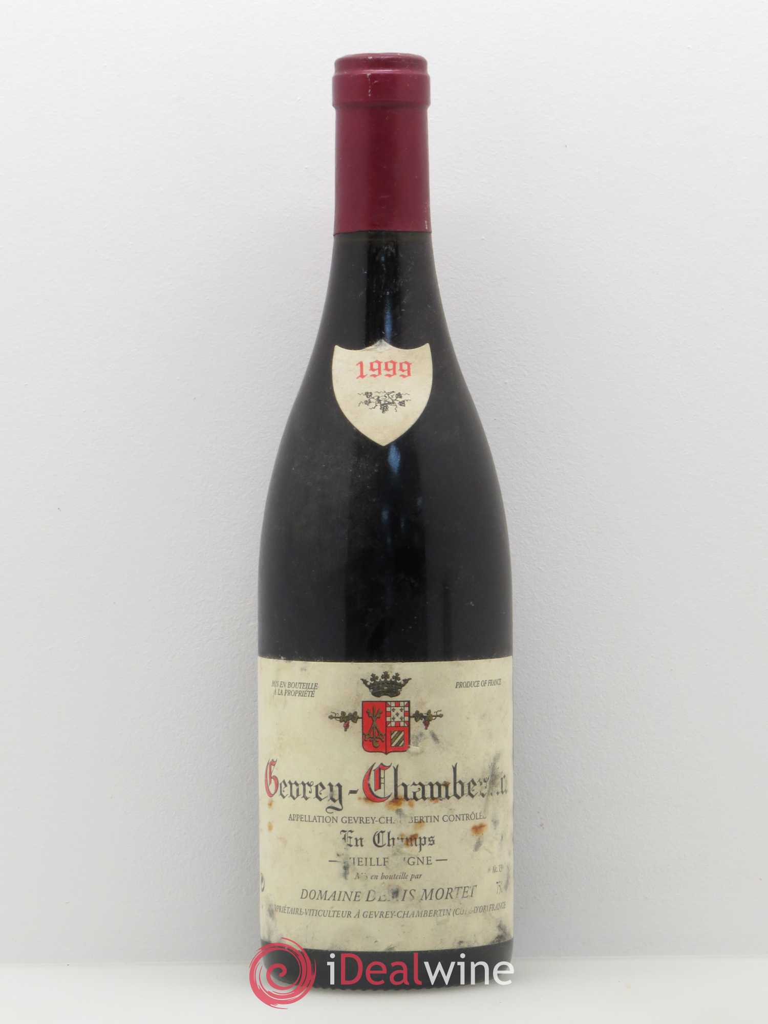 Gevrey-Chambertin En Champs Vieille Vigne Denis Mortet (Domaine) Vieilles Vignes 1999 - Lot de 1 bouteille - 0