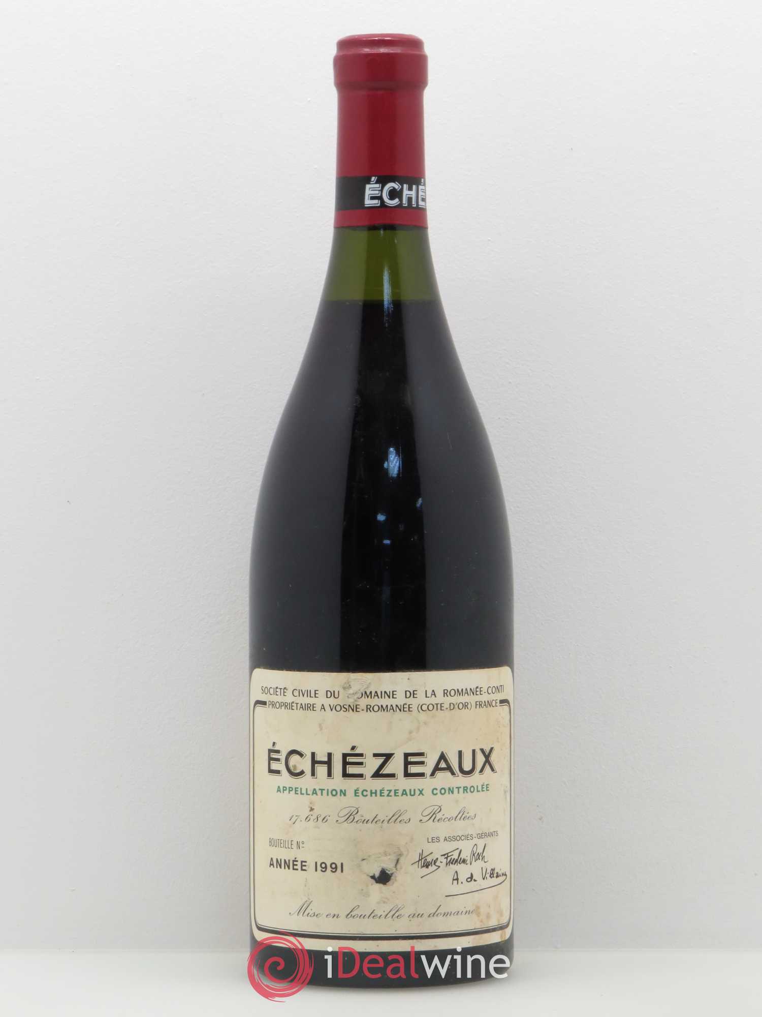 Echezeaux Grand Cru Domaine de la Romanée-Conti 1991 - Lot de 1 bouteille - 0