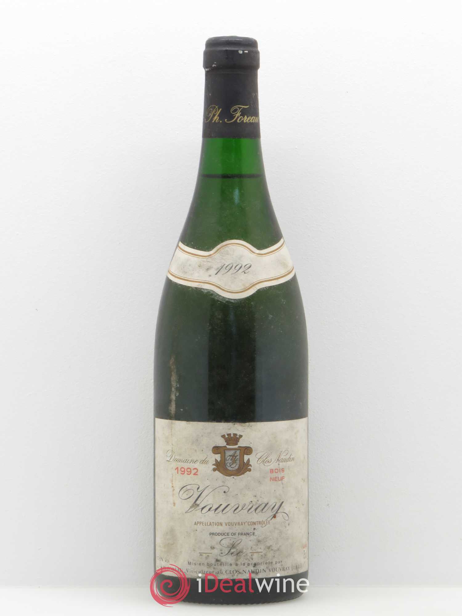 Vouvray Bois Neuf - Foreau 1992 - Posten von 1 Flasche - 0