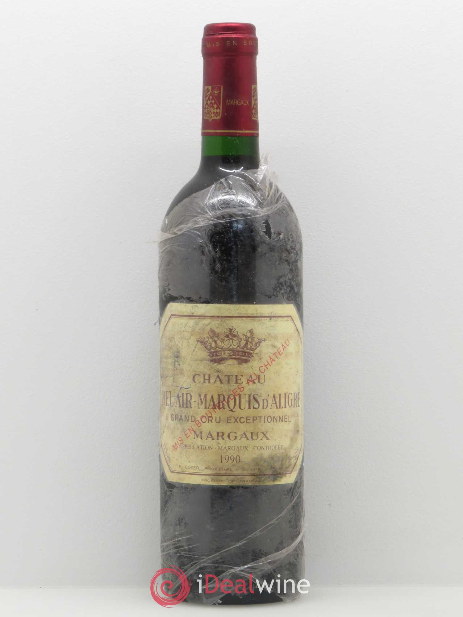 Château Bel Air Marquis d'Aligre 1990 - Lot de 1 bouteille - 0