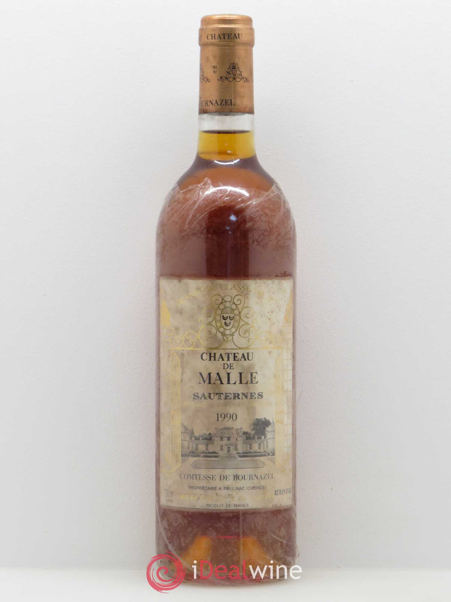 Château de Malle 2ème Grand Cru Classé 1990 - Lotto di 1 bottiglia - 0