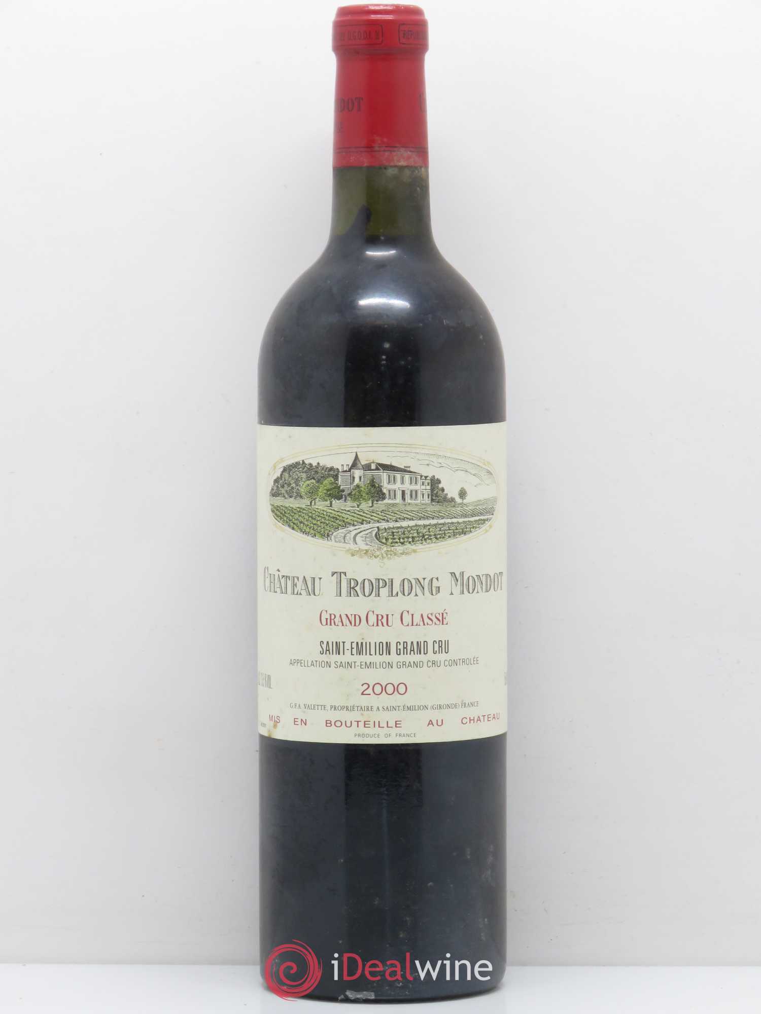 Château Troplong Mondot 1er Grand Cru Classé B 2000 - Lot de 1 bouteille - 0