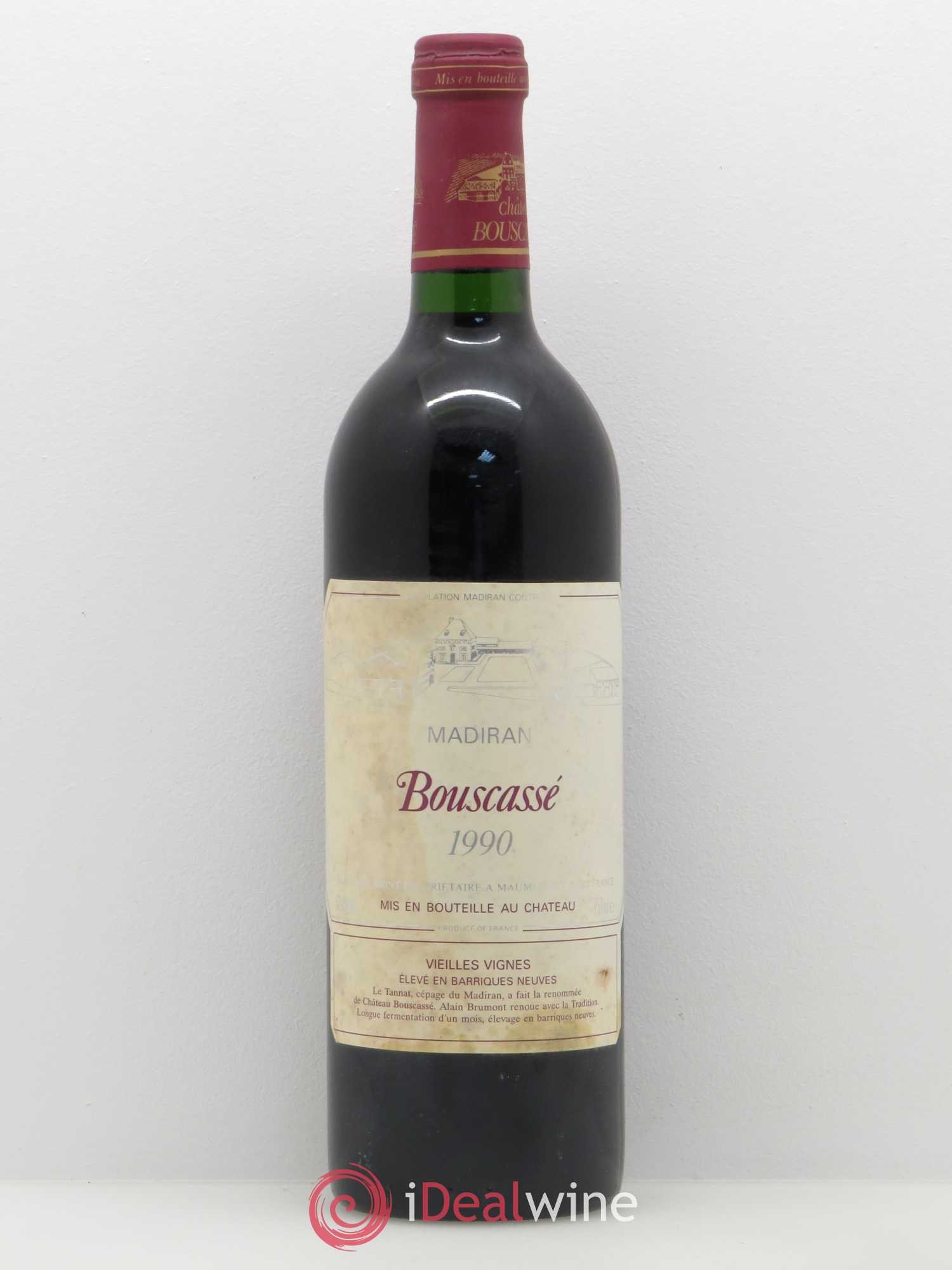 Madiran Vieilles Vignes Château Bouscassé - Alain Brumont 1990 - Lot de 1 bouteille - 0