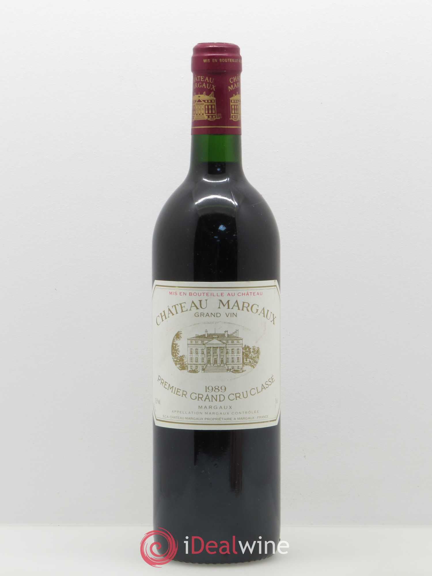 Château Margaux 1er Grand Cru Classé 1989 - Lot de 1 bouteille - 0