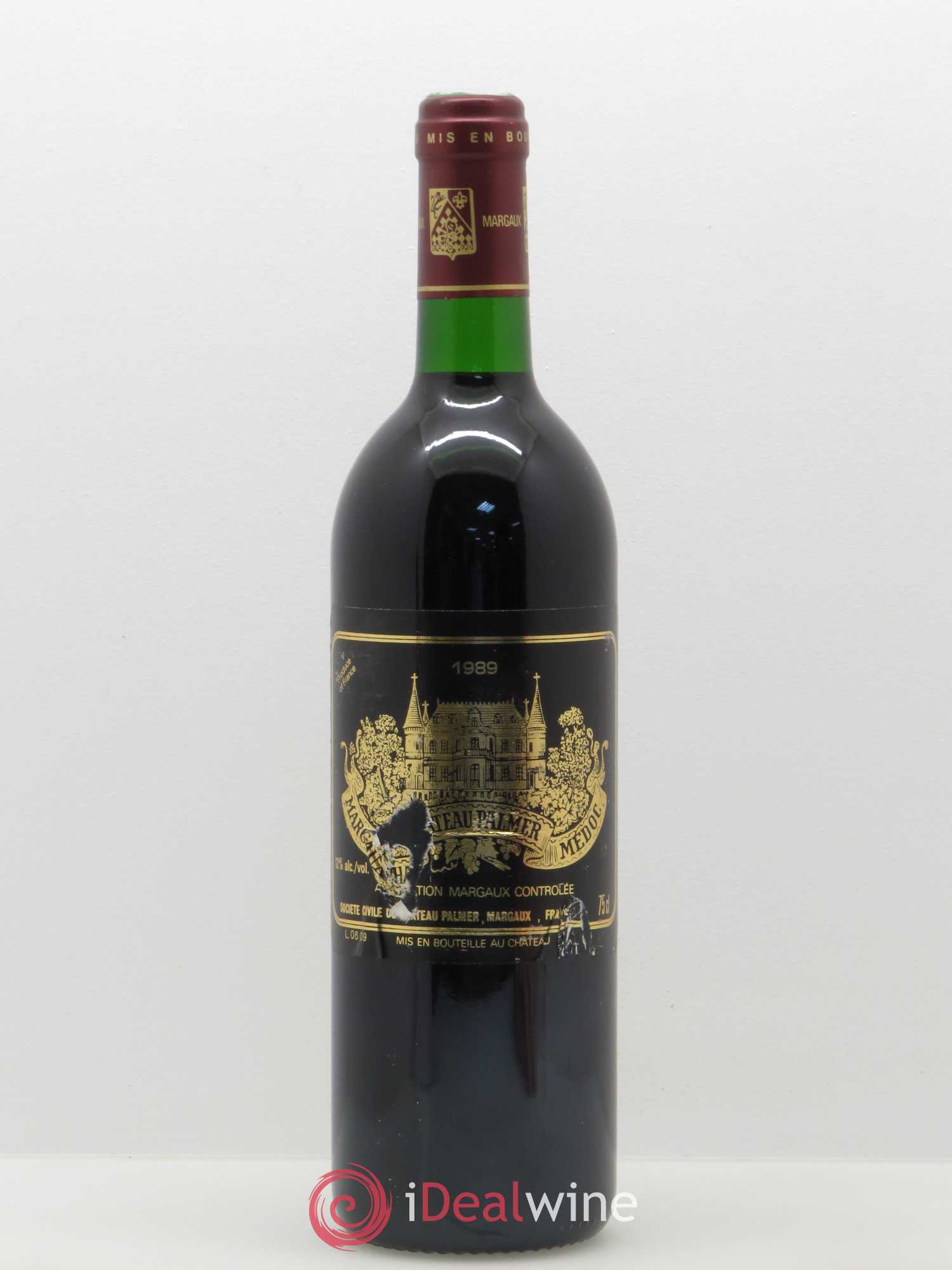 Château Palmer 3ème Grand Cru Classé 1989 - Lot de 1 bouteille - 0