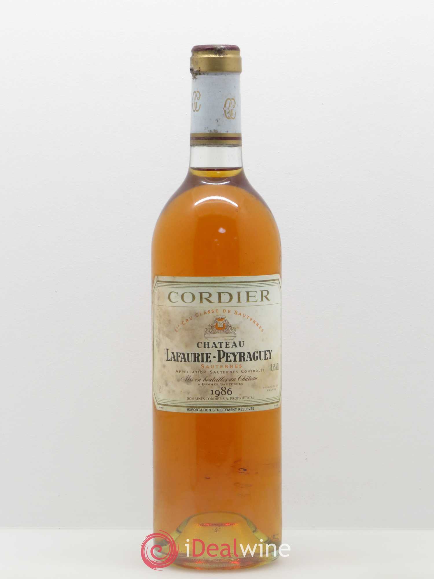 Château Lafaurie-Peyraguey 1er Grand Cru Classé 1986 - Lotto di 1 bottiglia - 0