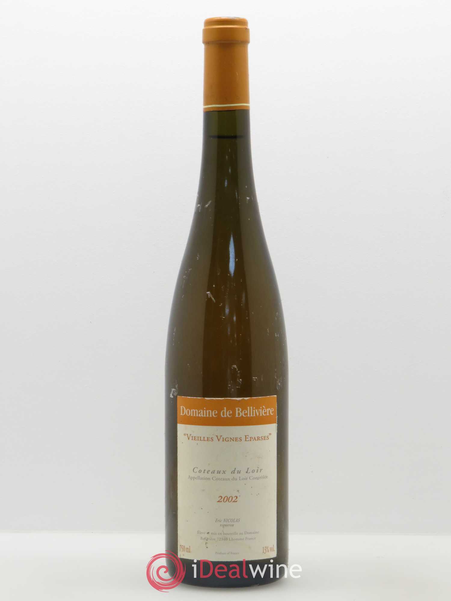 Coteaux du Loir Vieilles Vignes Eparses Domaine de Bellivière 2007 - Lot de 1 bouteille - 0